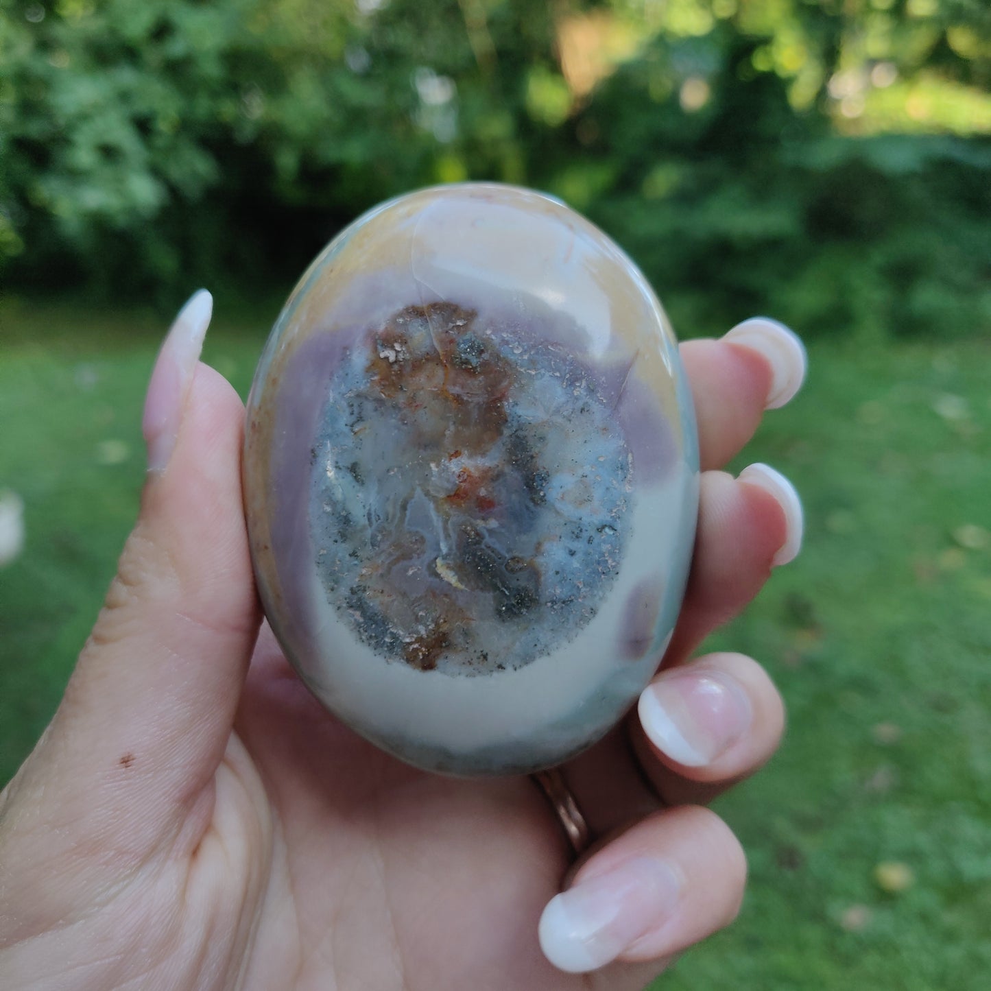 Polychrome Jasper Palm Stone (#19) - Simply Affinity