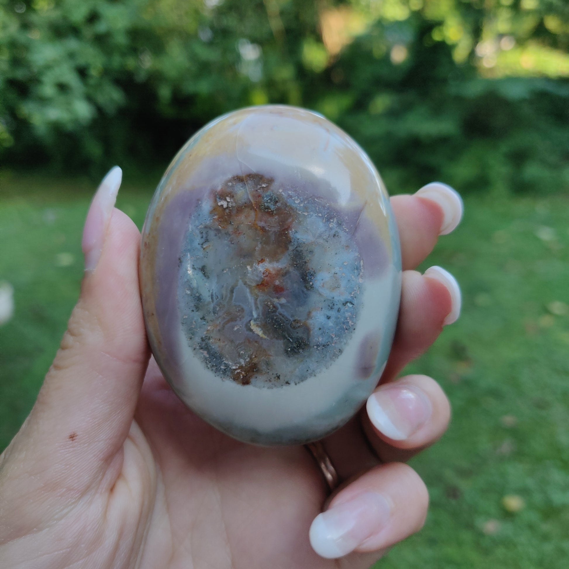 Polychrome Jasper Palm Stone (#19) - Simply Affinity