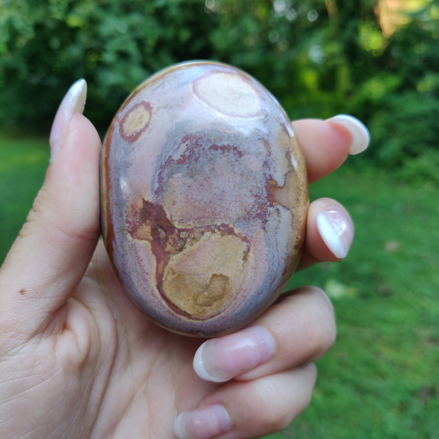 Polychrome Jasper Palm Stone (#19) - Simply Affinity