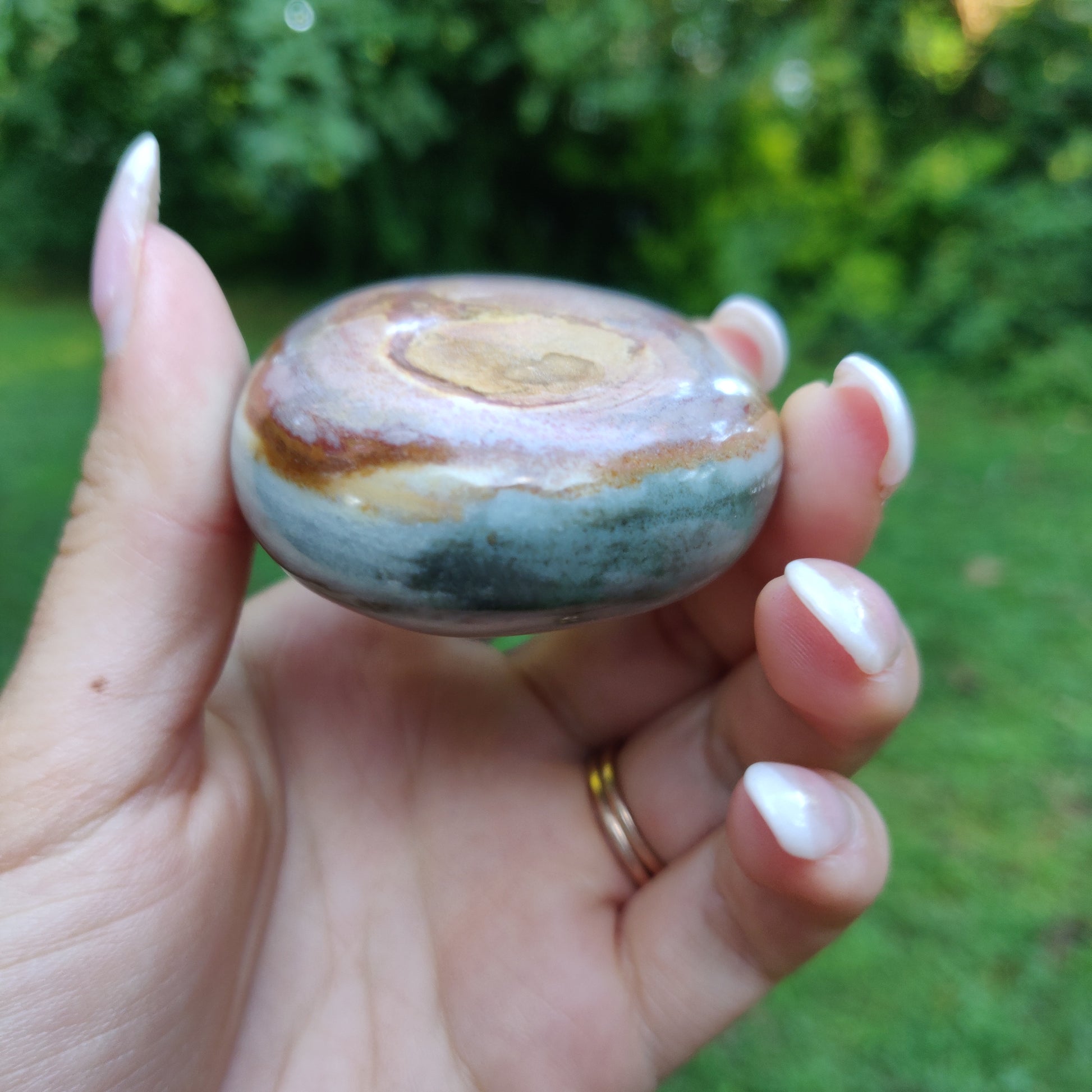 Polychrome Jasper Palm Stone (#19) - Simply Affinity