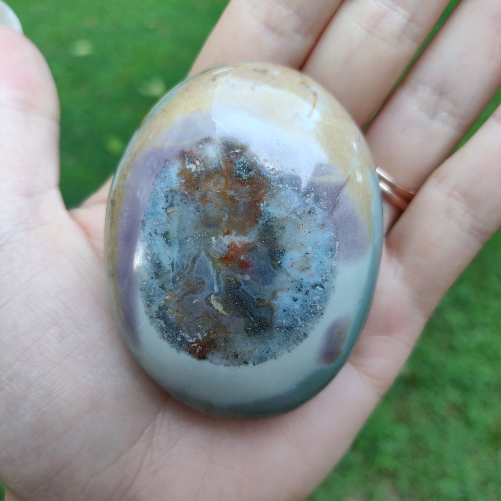 Polychrome Jasper Palm Stone (#19) - Simply Affinity