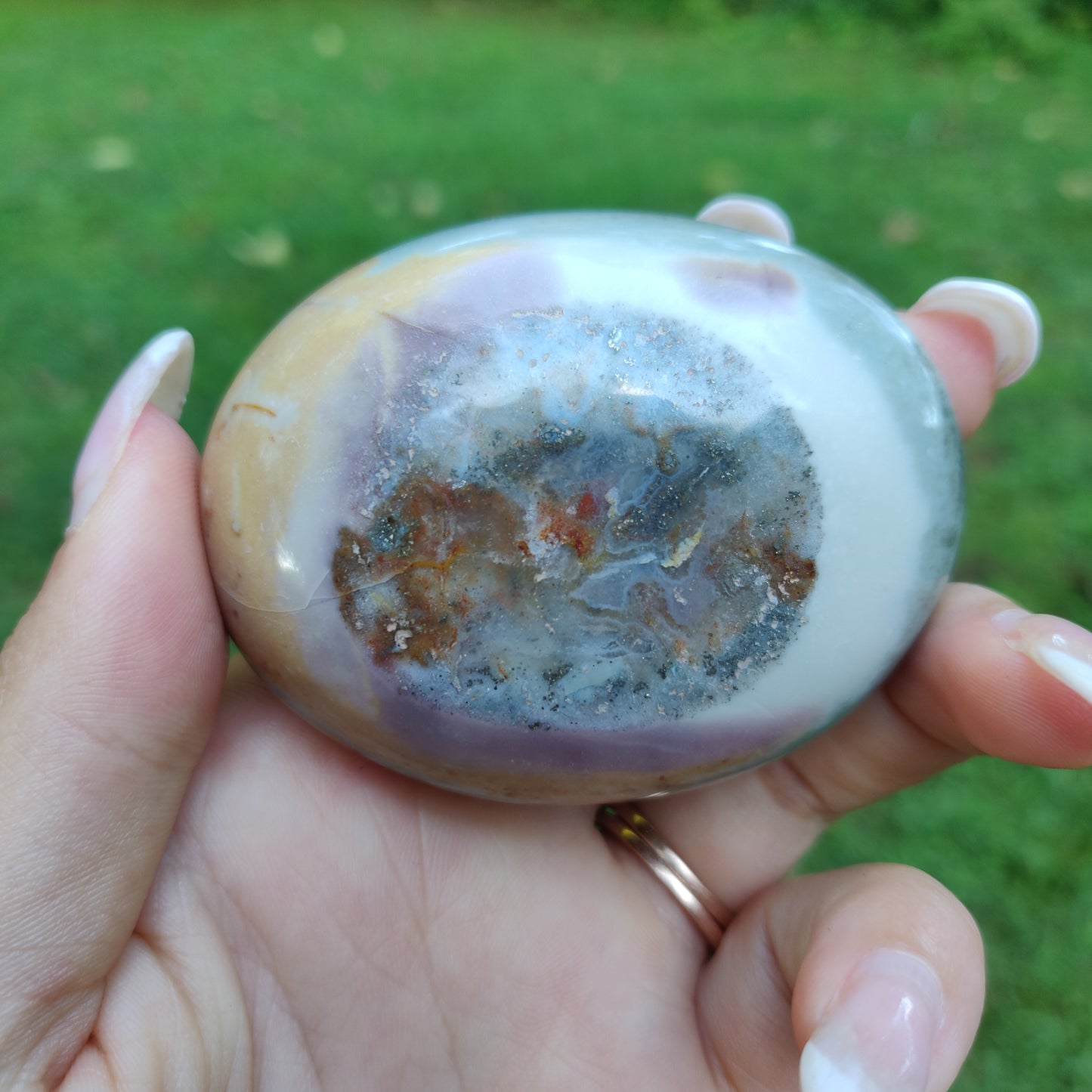 Polychrome Jasper Palm Stone (#19) - Simply Affinity