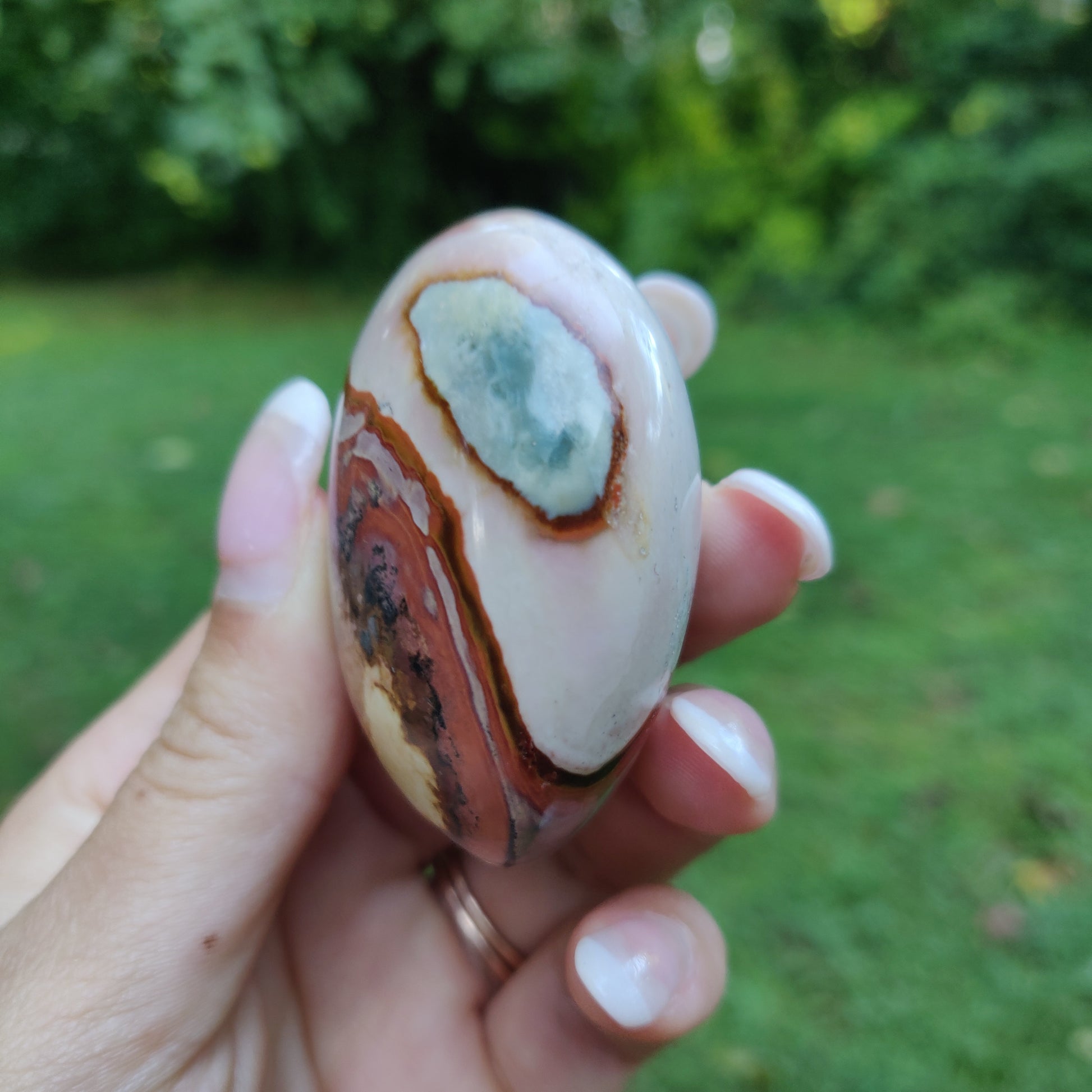 Polychrome Jasper Palm Stone (#20) - Simply Affinity