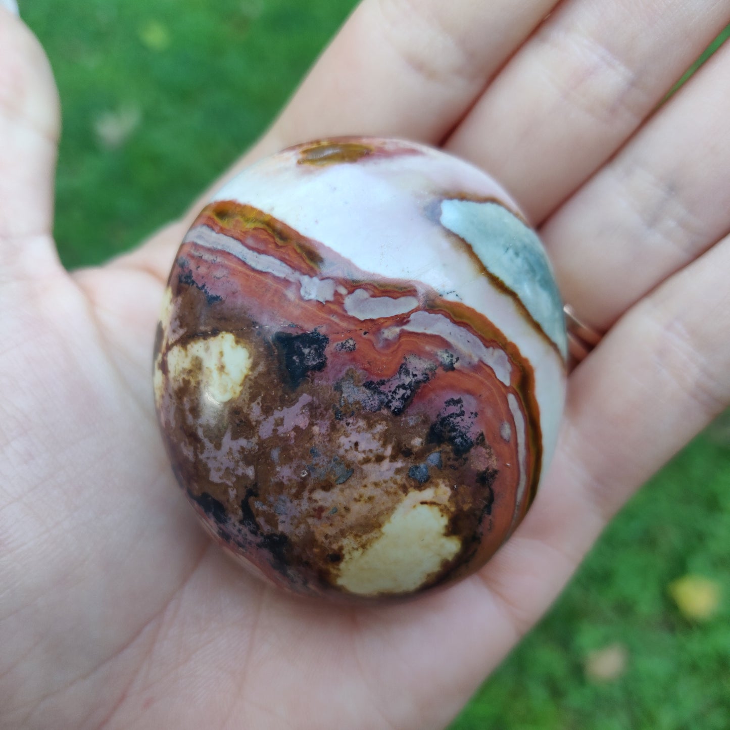 Polychrome Jasper Palm Stone (#20) - Simply Affinity