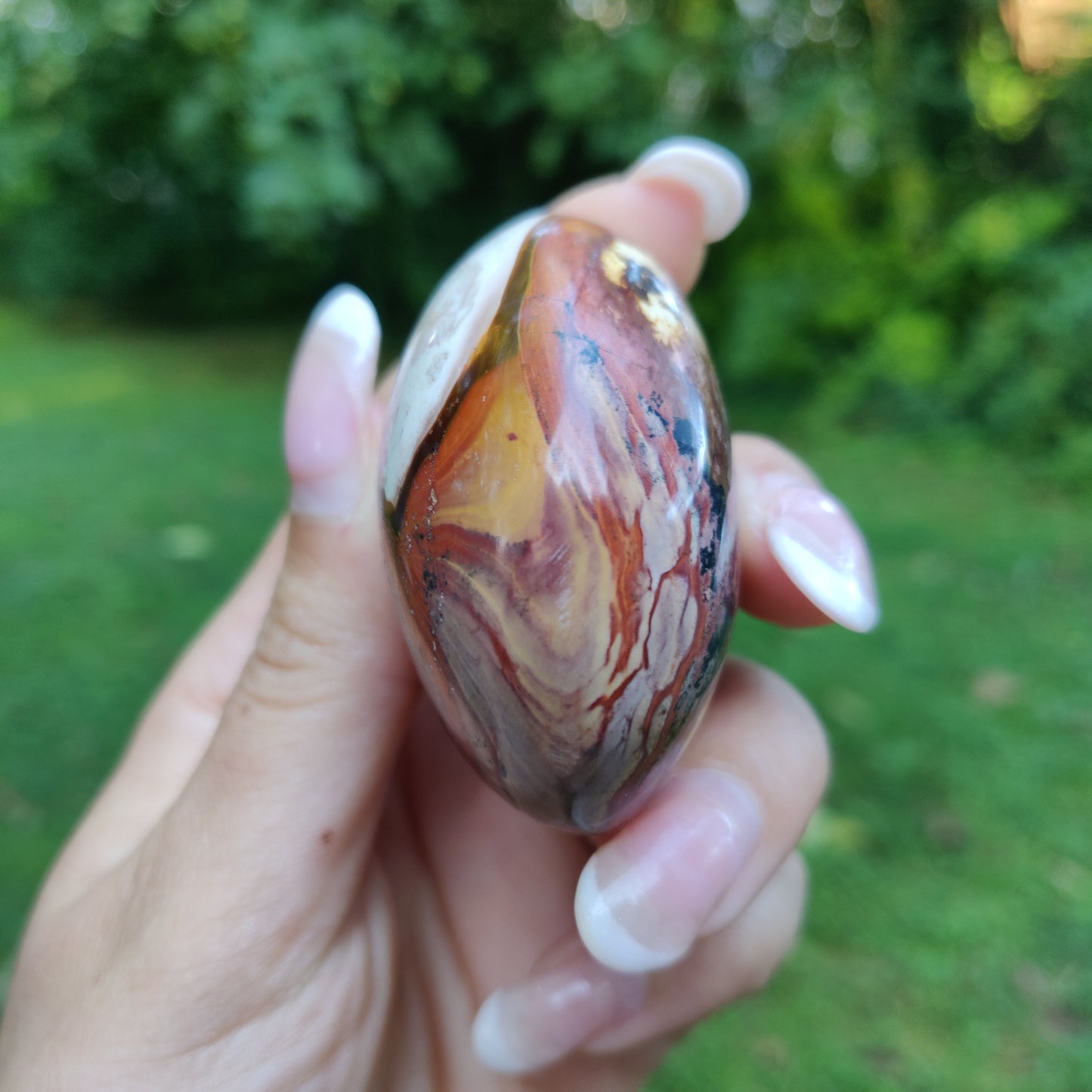 Polychrome Jasper Palm Stone (#20) - Simply Affinity