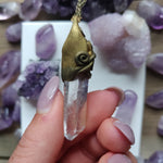 Handmade Quartz Point Necklace - Stars and Swirls - Ready to Ship - Simply Affinity