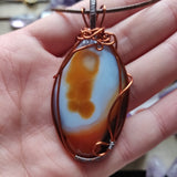 Wire-Wrapped Carnelian Pendant (#5) - Handmade- Ready to Ship - Simply Affinity