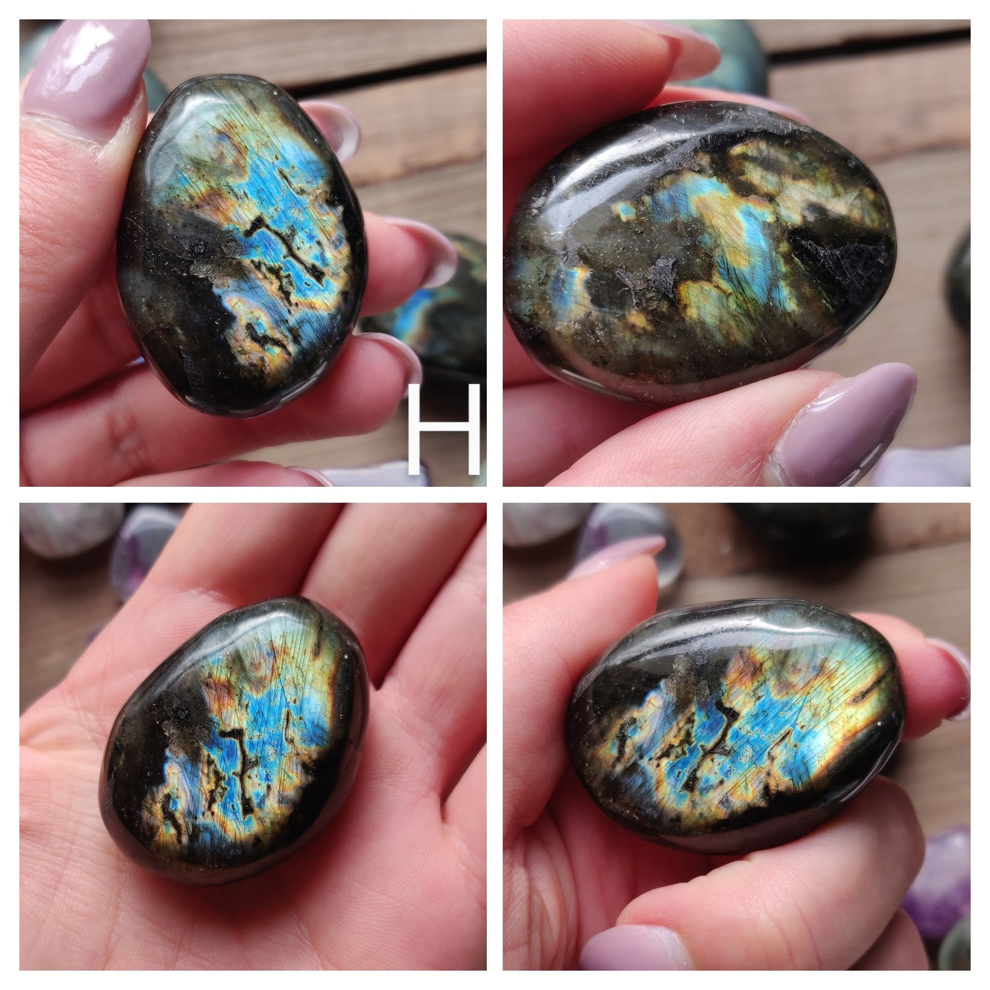 Choose your Labradorite Palm Stone (#A1-L1) - Simply Affinity