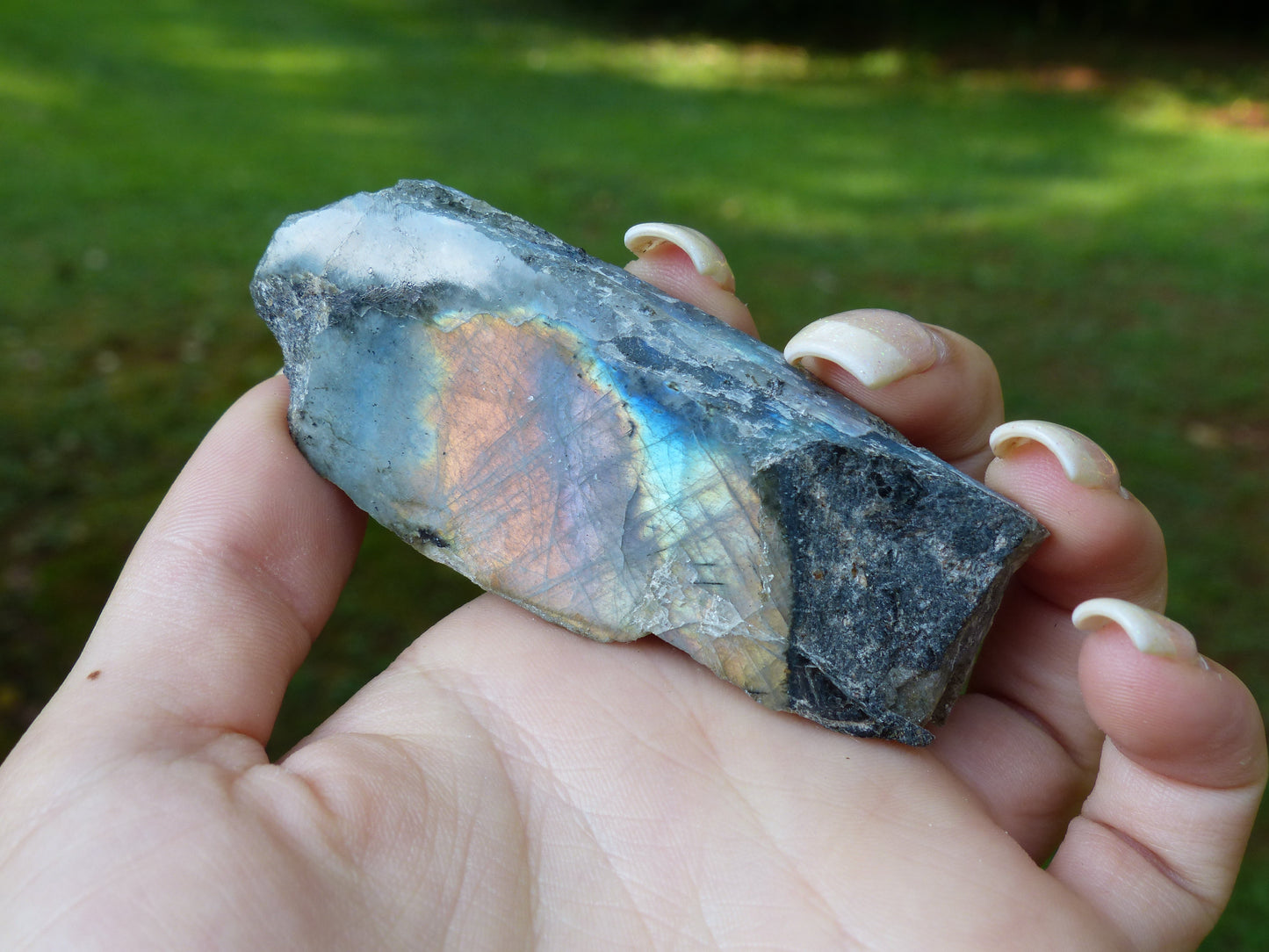 Labradorite Slab, Rainbow Labradorite (#17)