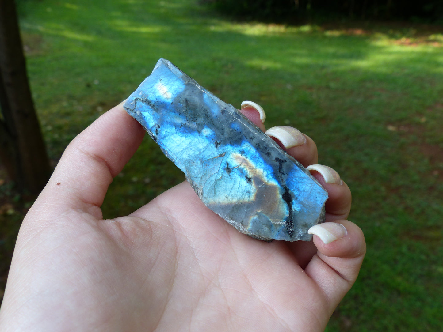 Labradorite Slab, Rainbow Labradorite (#17)