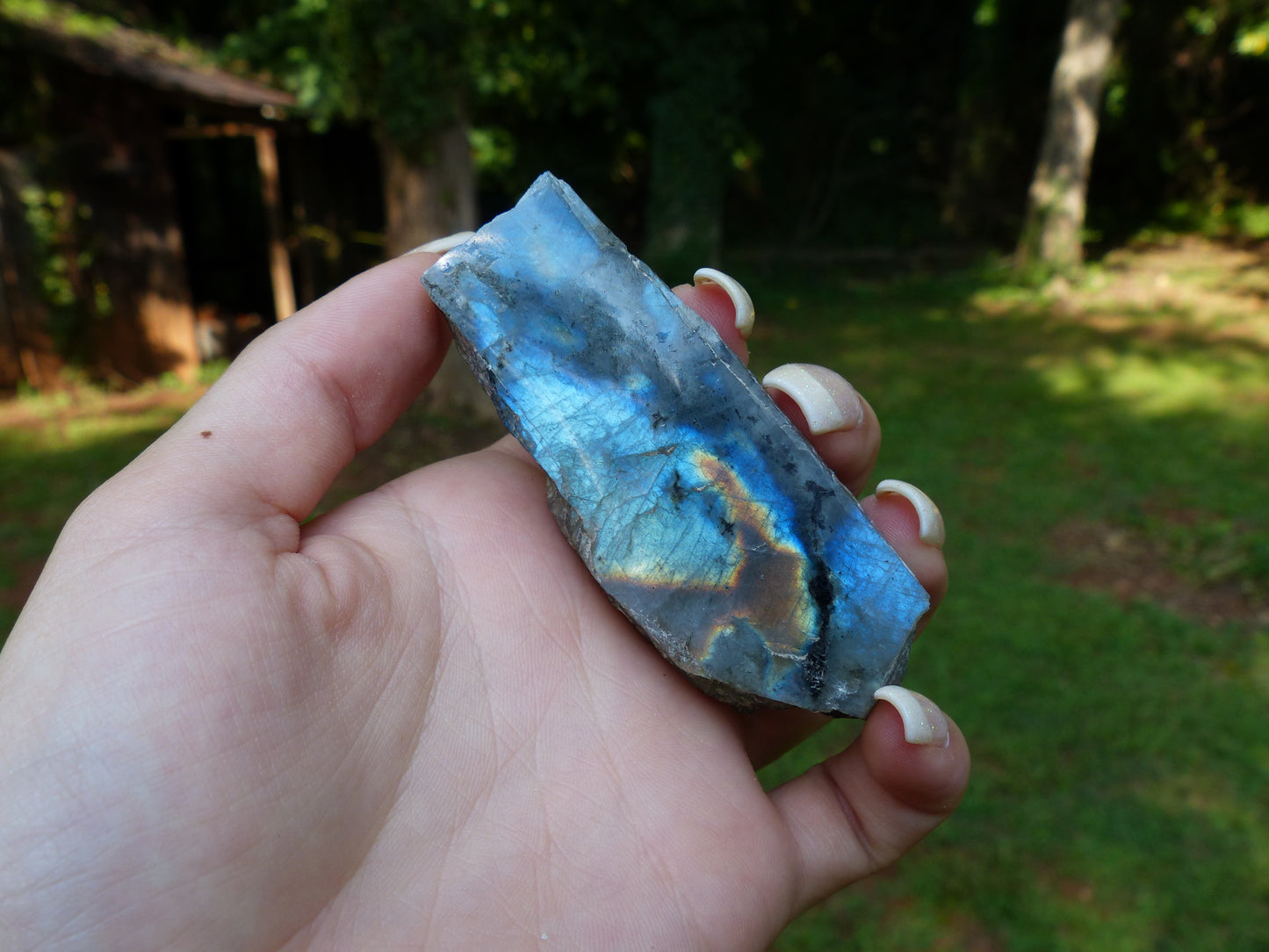Labradorite Slab, Rainbow Labradorite (#17)