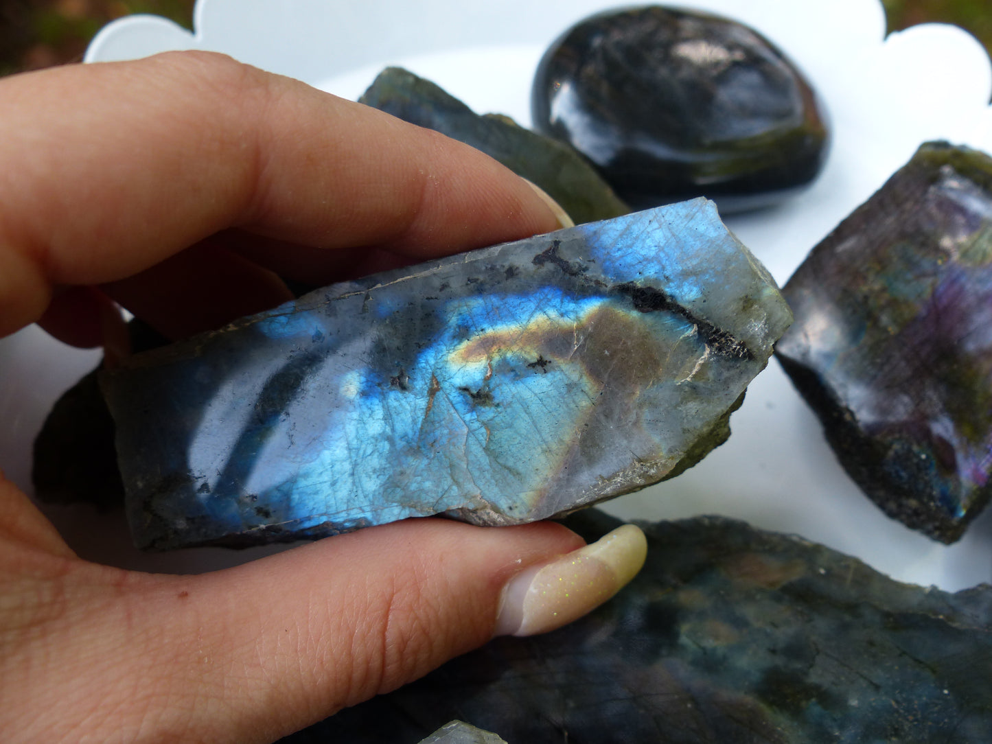 Labradorite Slab, Rainbow Labradorite (#17)