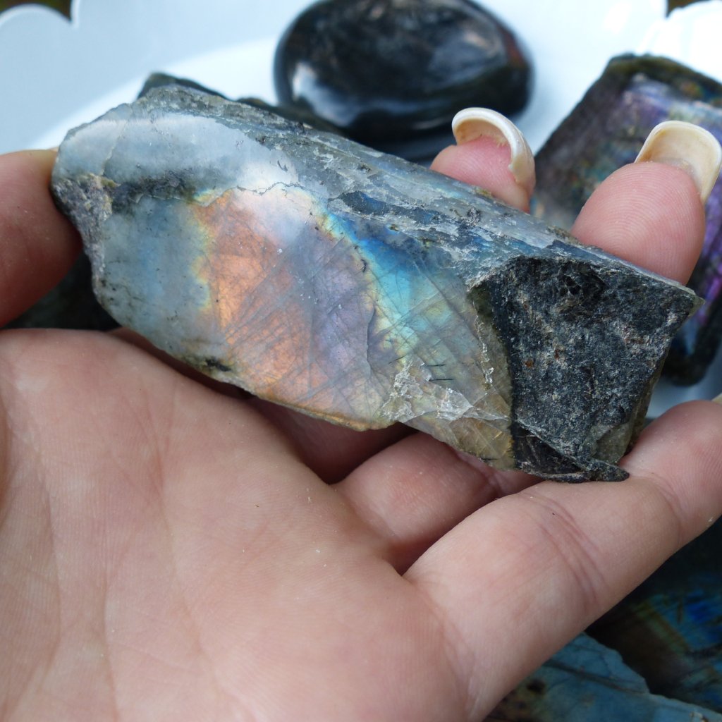 Labradorite Slab, Rainbow Labradorite (#17)