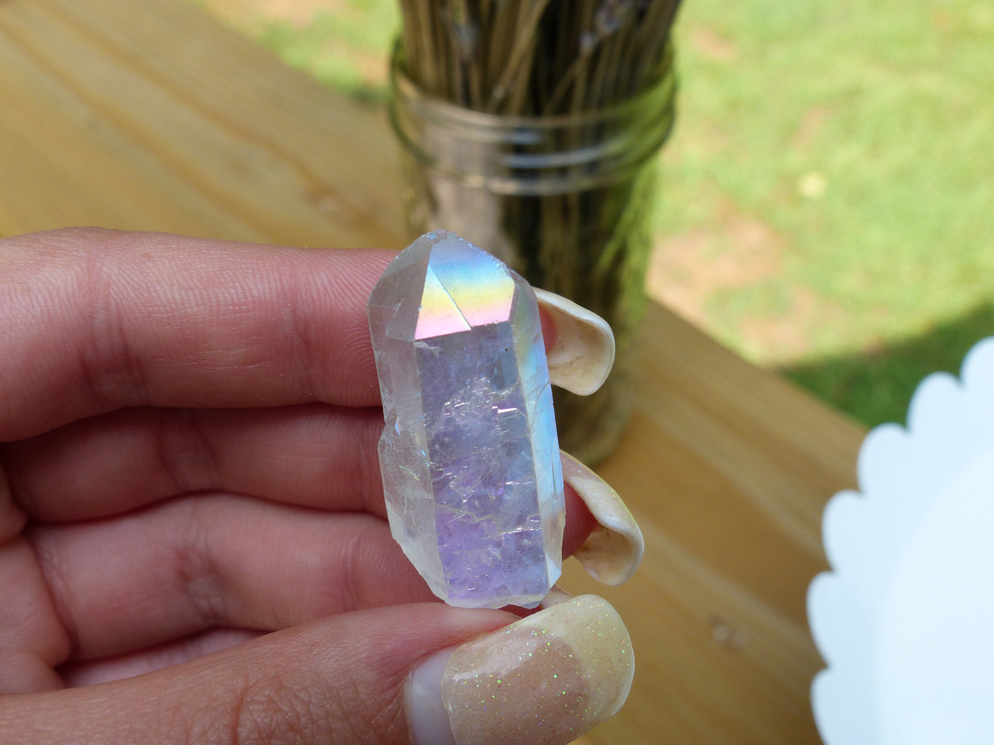 Opal Aura Quartz Point, Angel Aura Quartz Point (#2)