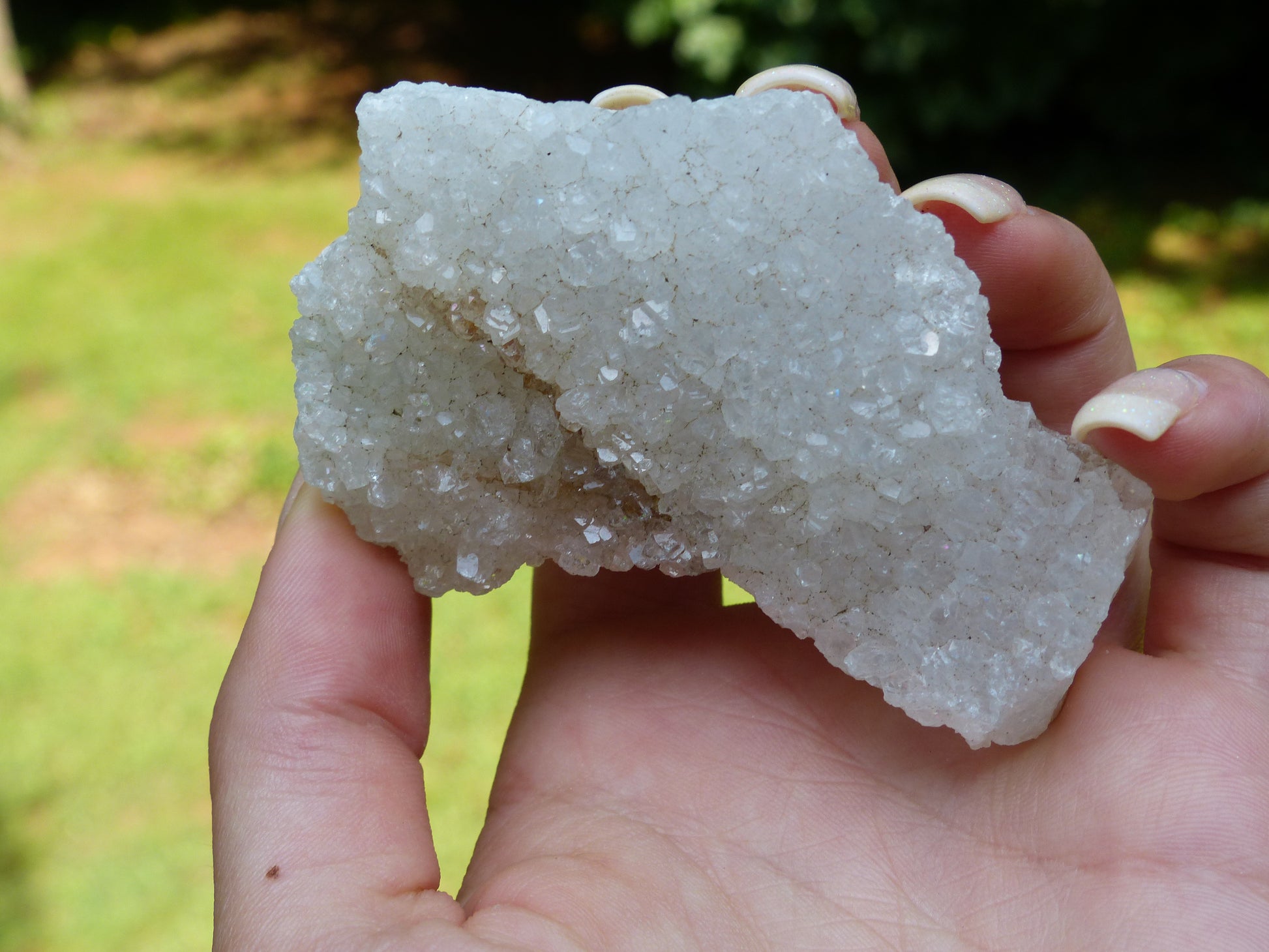 Anandalite Cluster, Natural Aurora Quartz Cluster - Simply Affinity