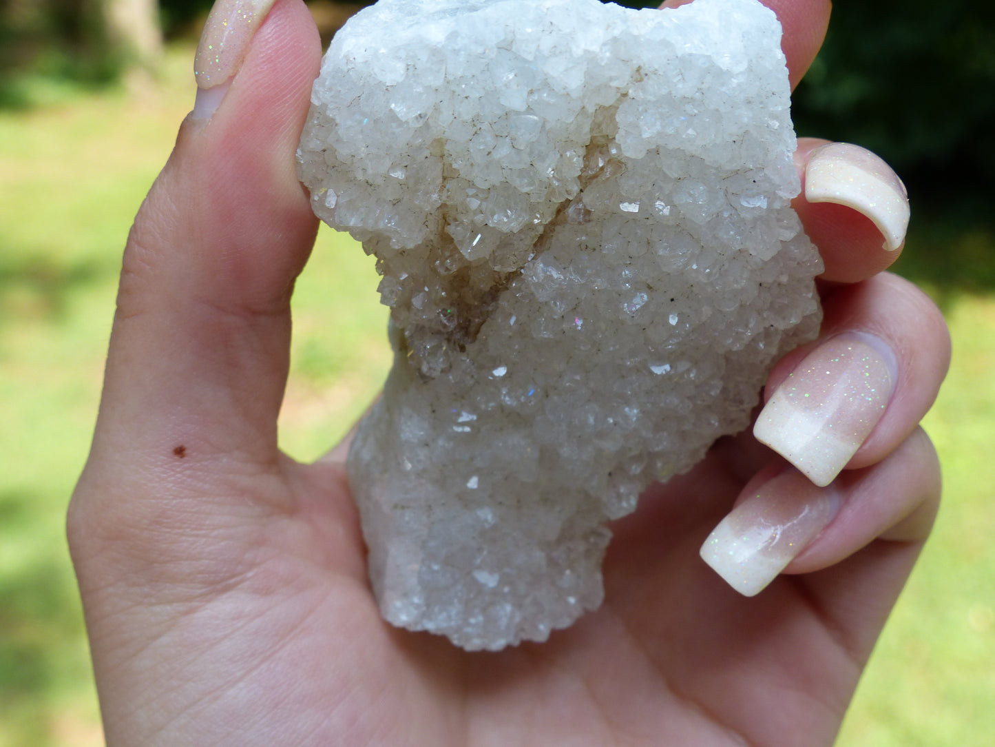 Anandalite Cluster, Natural Aurora Quartz Cluster - Simply Affinity