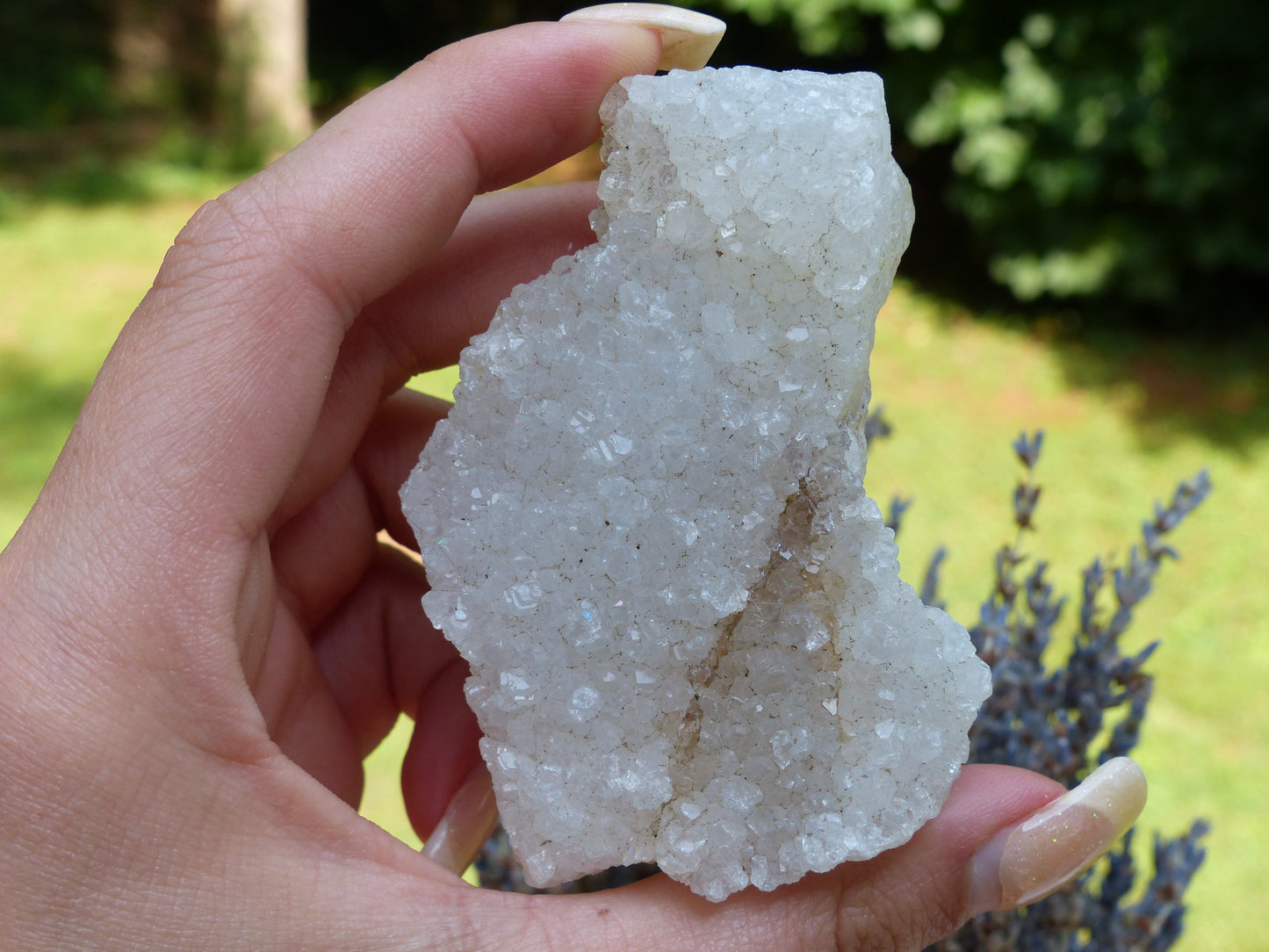 Anandalite Cluster, Natural Aurora Quartz Cluster - Simply Affinity