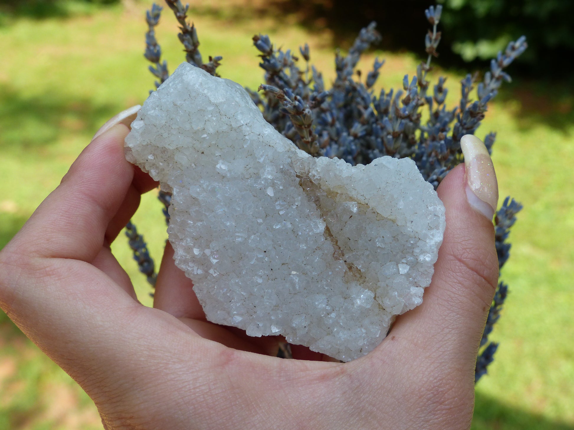 Anandalite Cluster, Natural Aurora Quartz Cluster - Simply Affinity