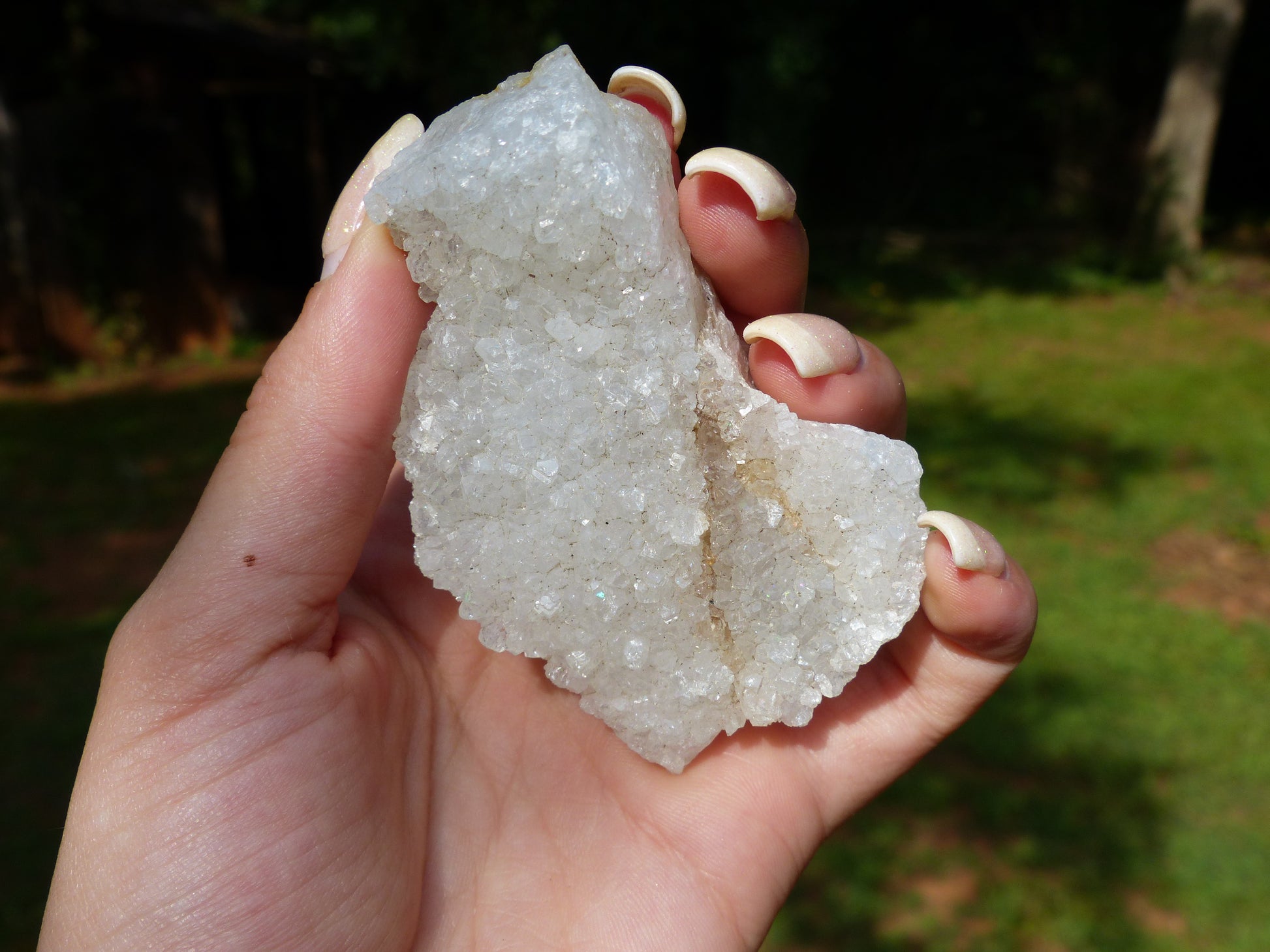 Anandalite Cluster, Natural Aurora Quartz Cluster - Simply Affinity