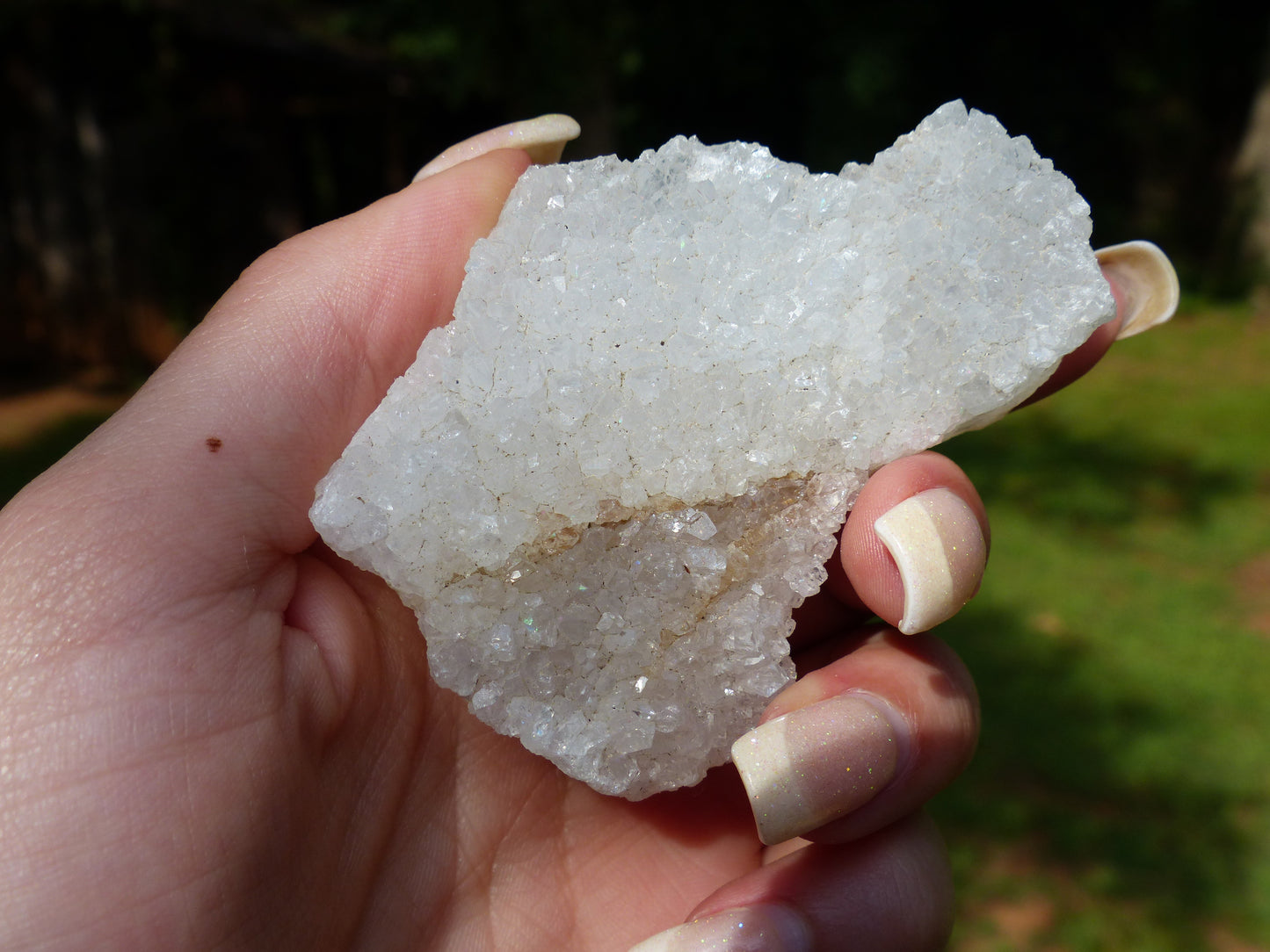 Anandalite Cluster, Natural Aurora Quartz Cluster - Simply Affinity