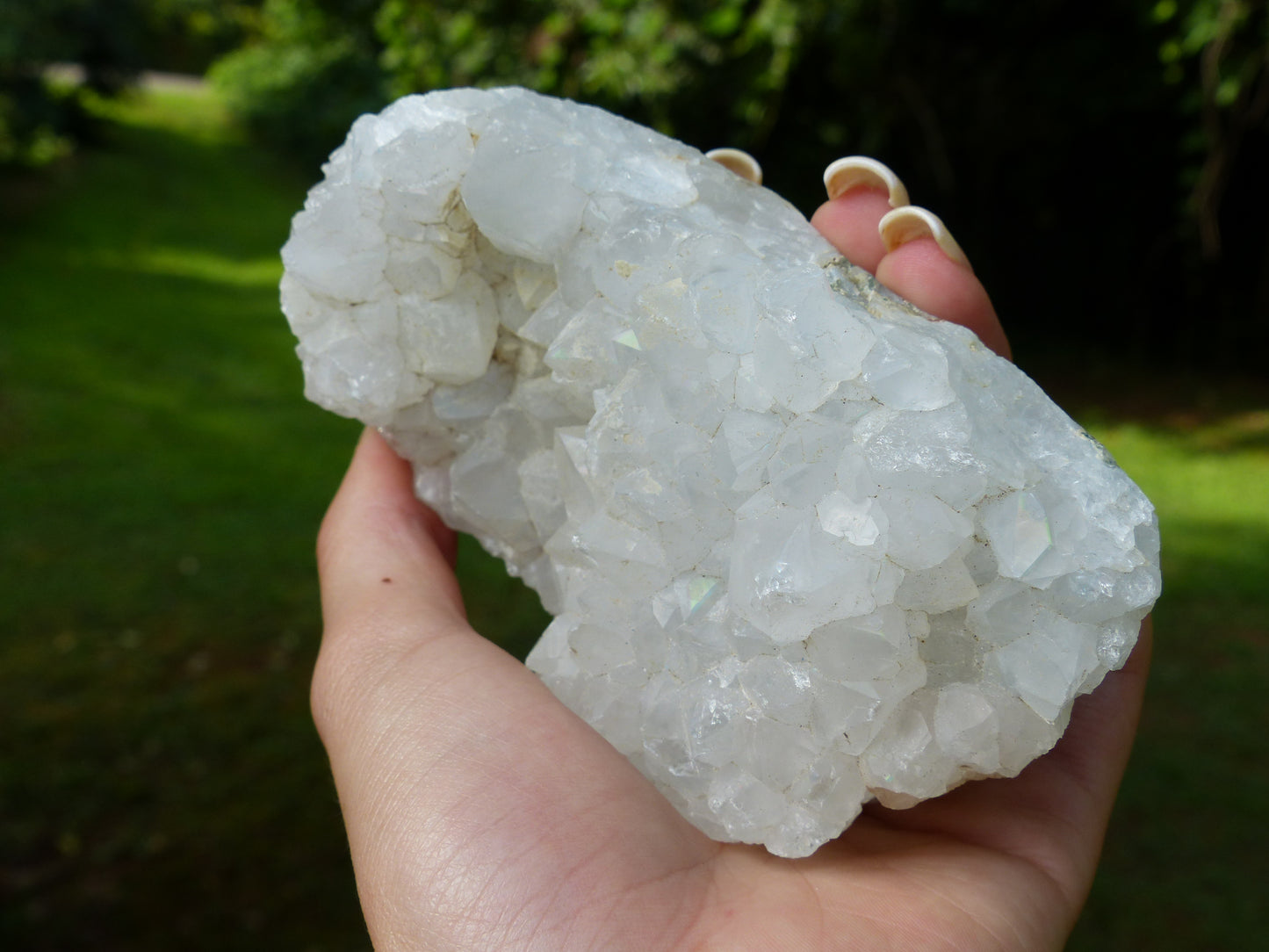 Anandalite Cluster, Natural Aurora Quartz Cluster - Simply Affinity