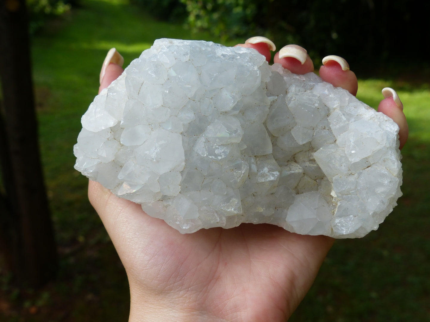 Anandalite Cluster, Natural Aurora Quartz Cluster - Simply Affinity