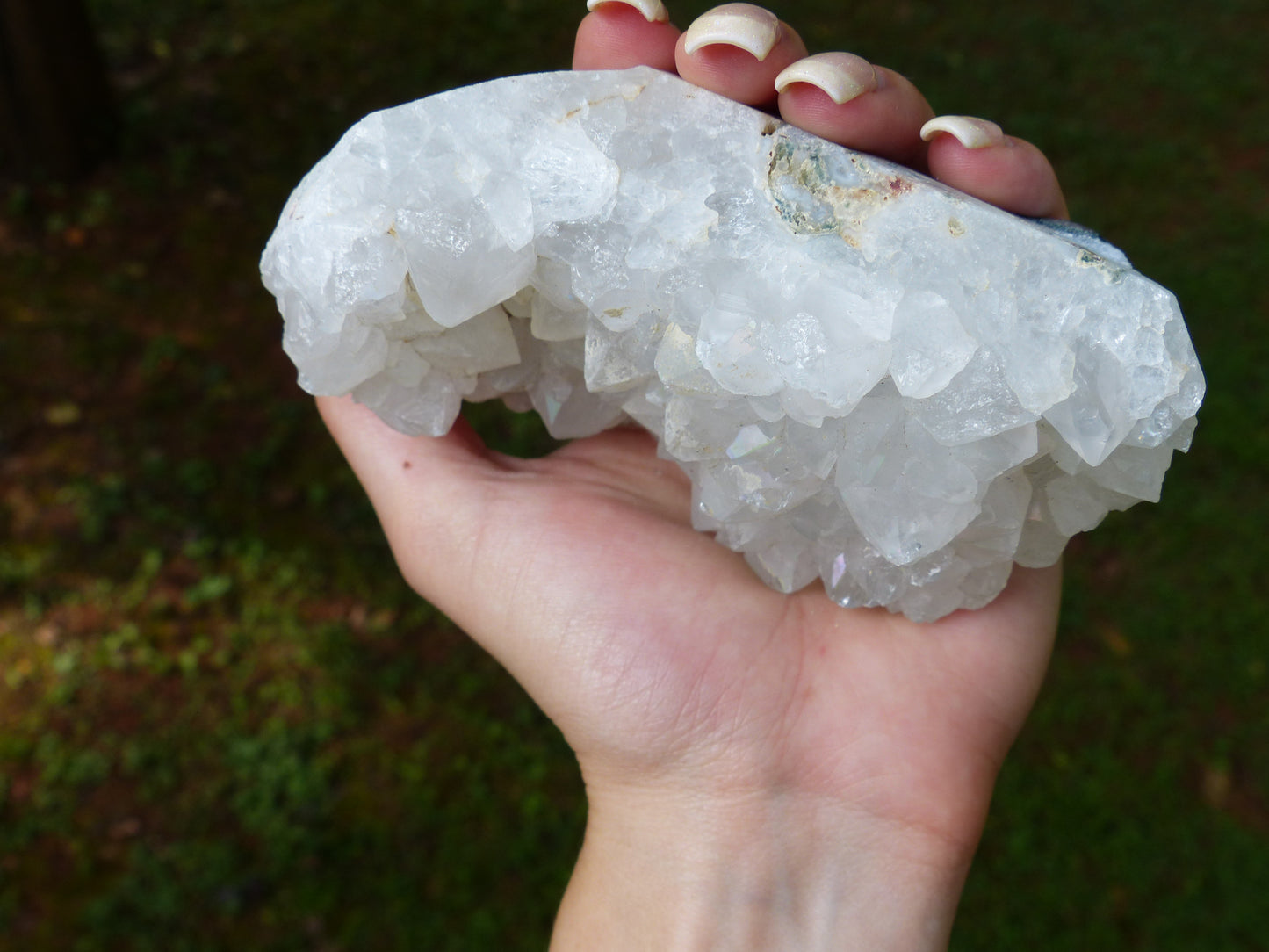 Anandalite Cluster, Natural Aurora Quartz Cluster - Simply Affinity