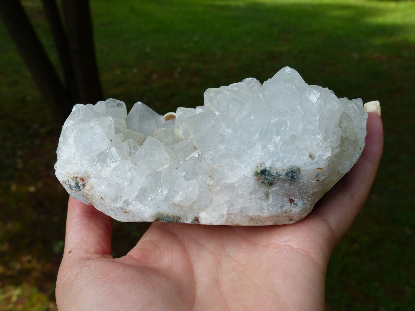 Anandalite Cluster, Natural Aurora Quartz Cluster - Simply Affinity