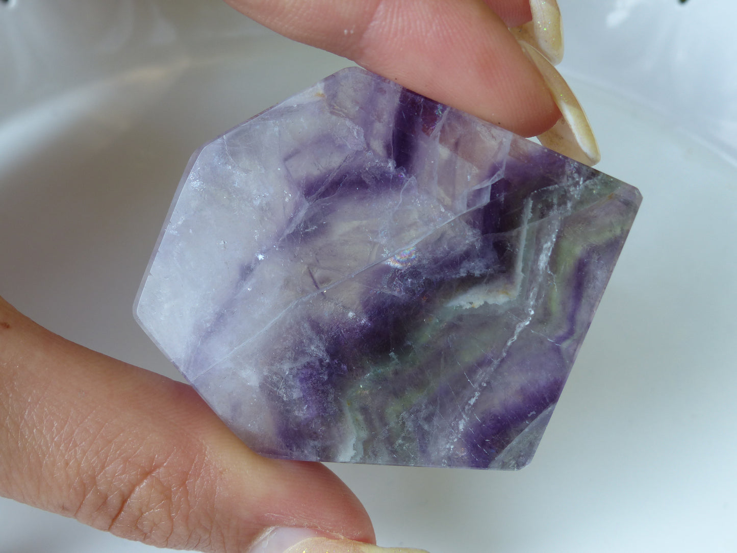 Fluorite Slab, Rainbow Fluorite Slab (#5)