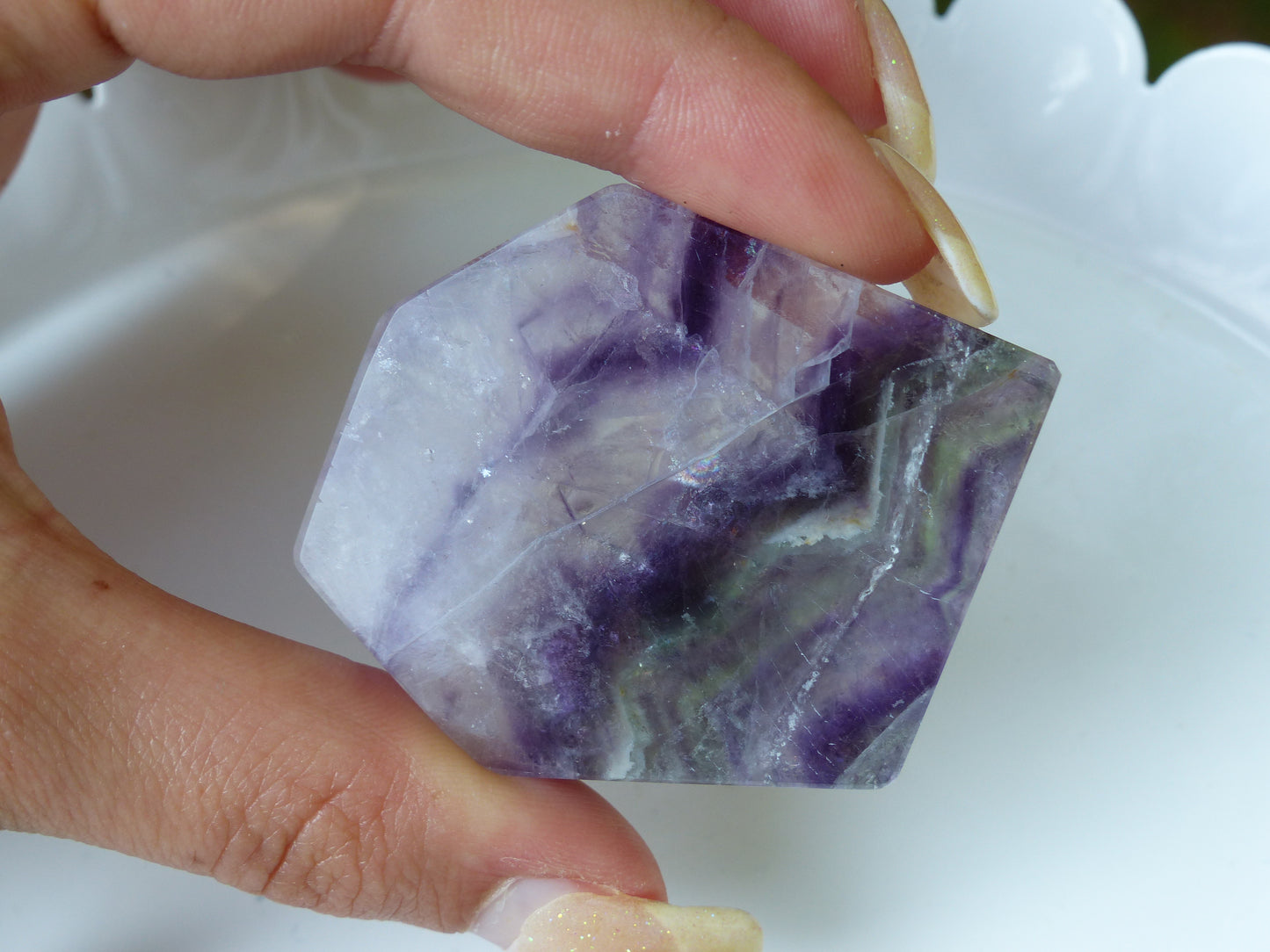 Fluorite Slab, Rainbow Fluorite Slab (#5)