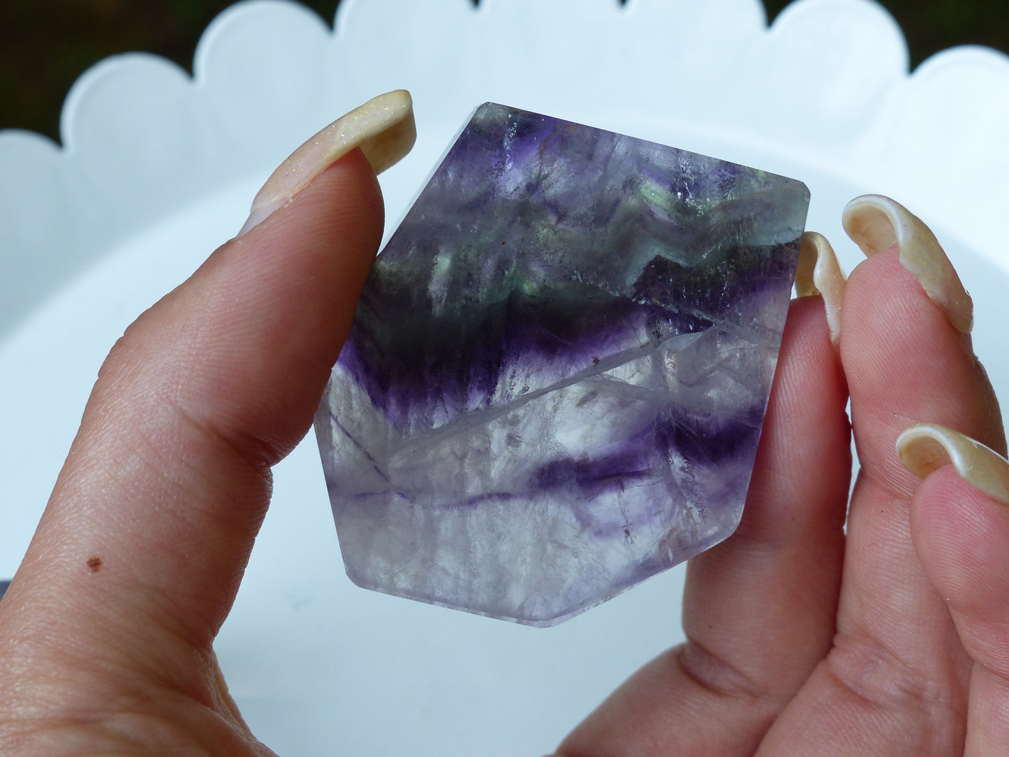 Fluorite Slab, Rainbow Fluorite Slab (#5)