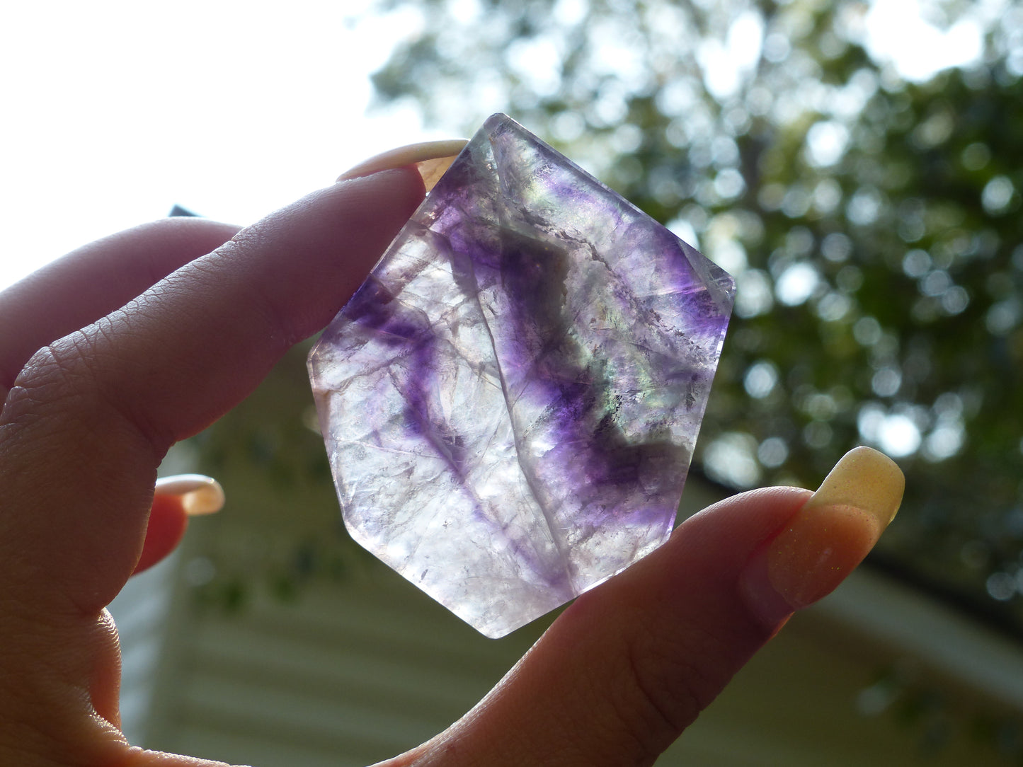 Fluorite Slab, Rainbow Fluorite Slab (#5)
