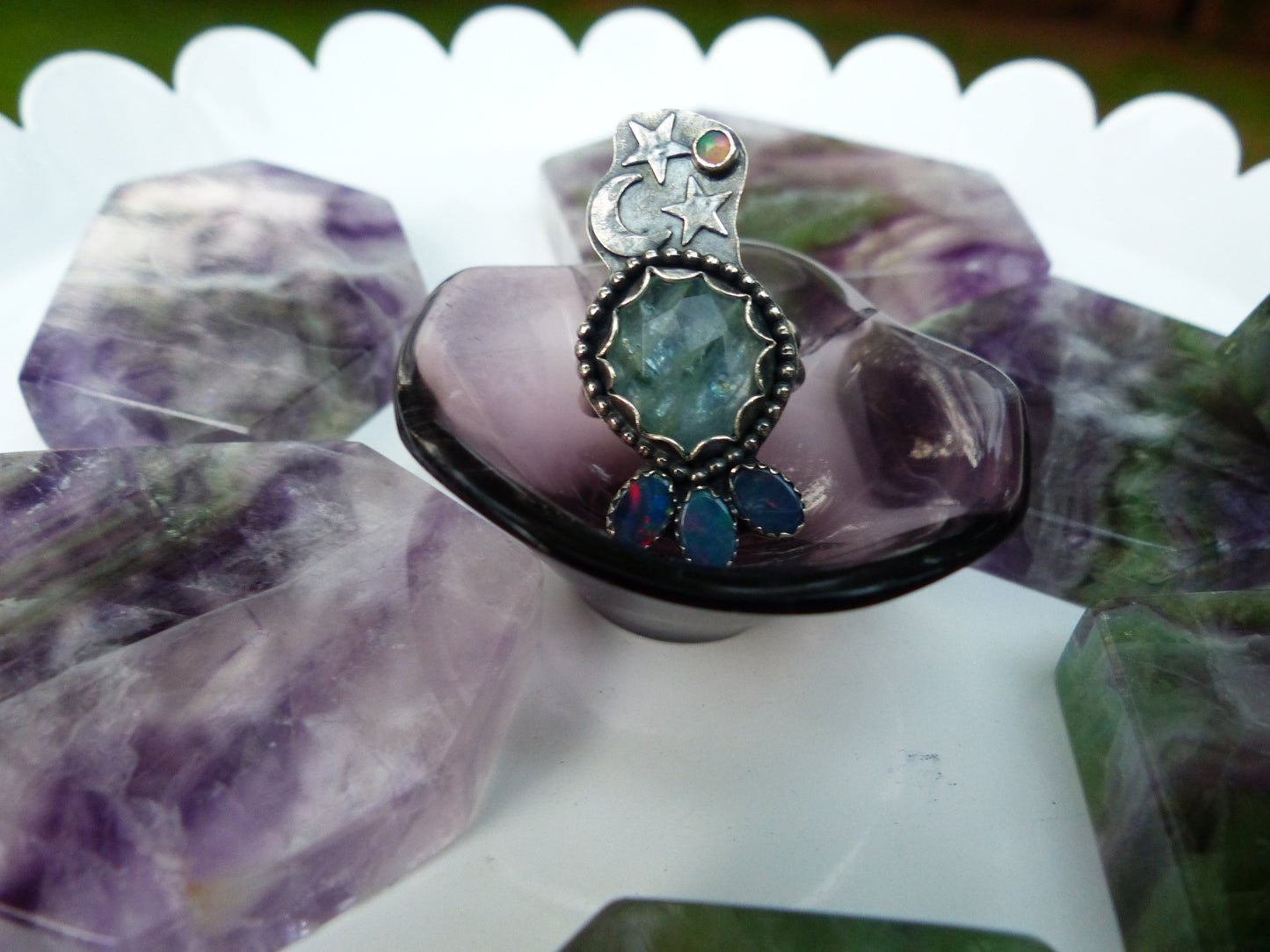 Fluorite Bowl, Purple Fluorite Bowl