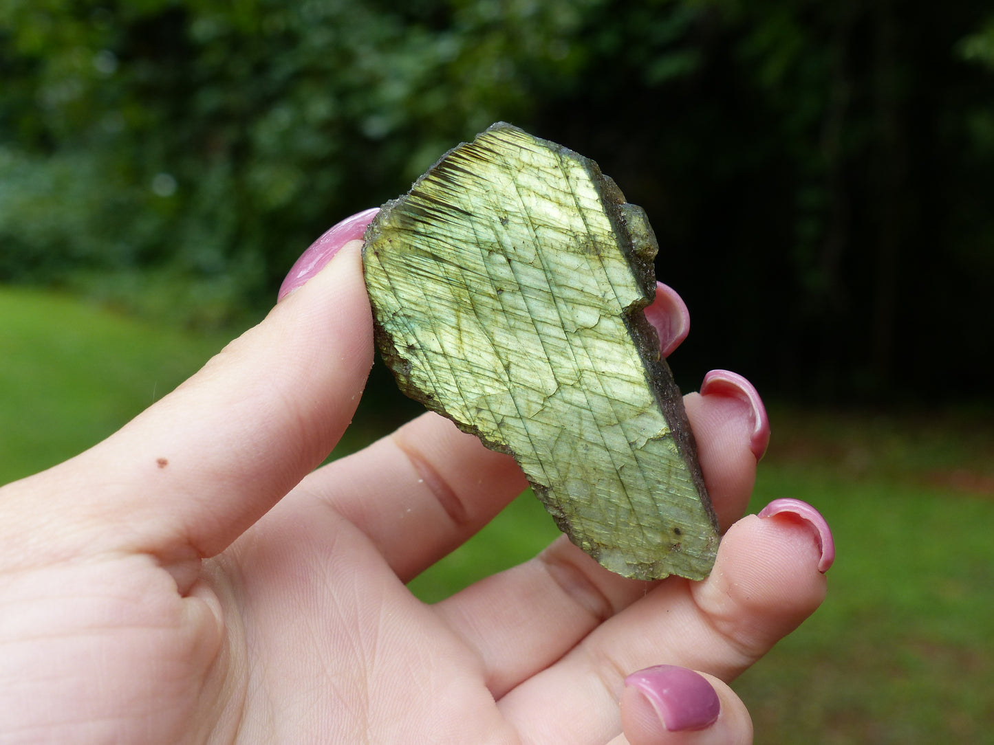 Labradorite Slab, Gold/Green Labradorite (#4)