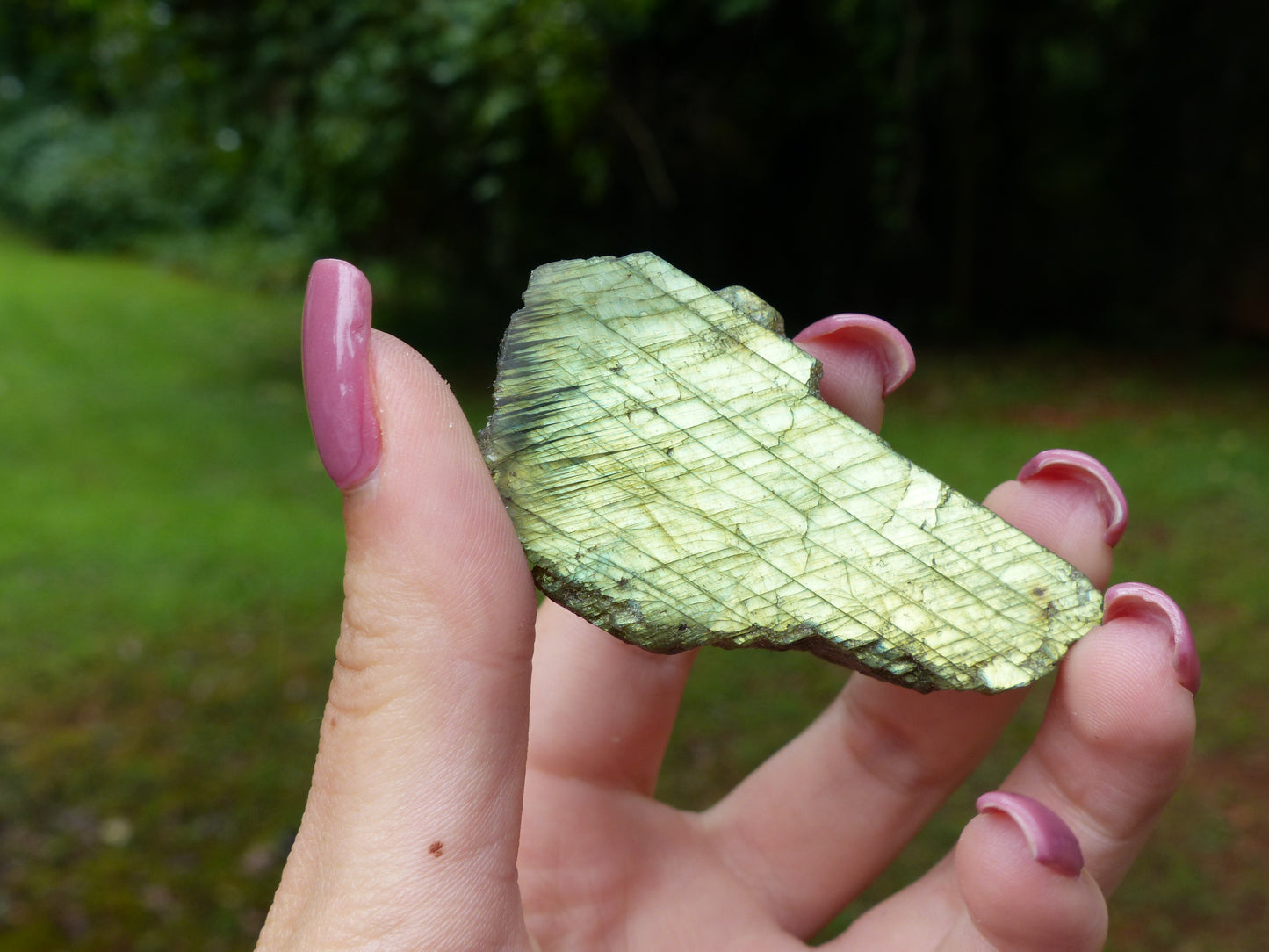 Labradorite Slab, Gold/Green Labradorite (#4)