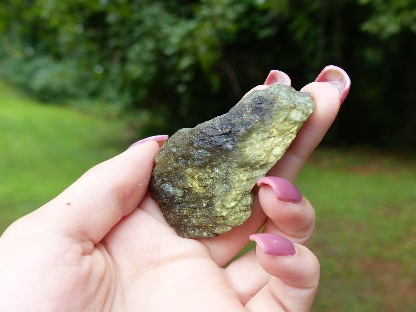 Labradorite Slab, Gold/Green Labradorite (#4)
