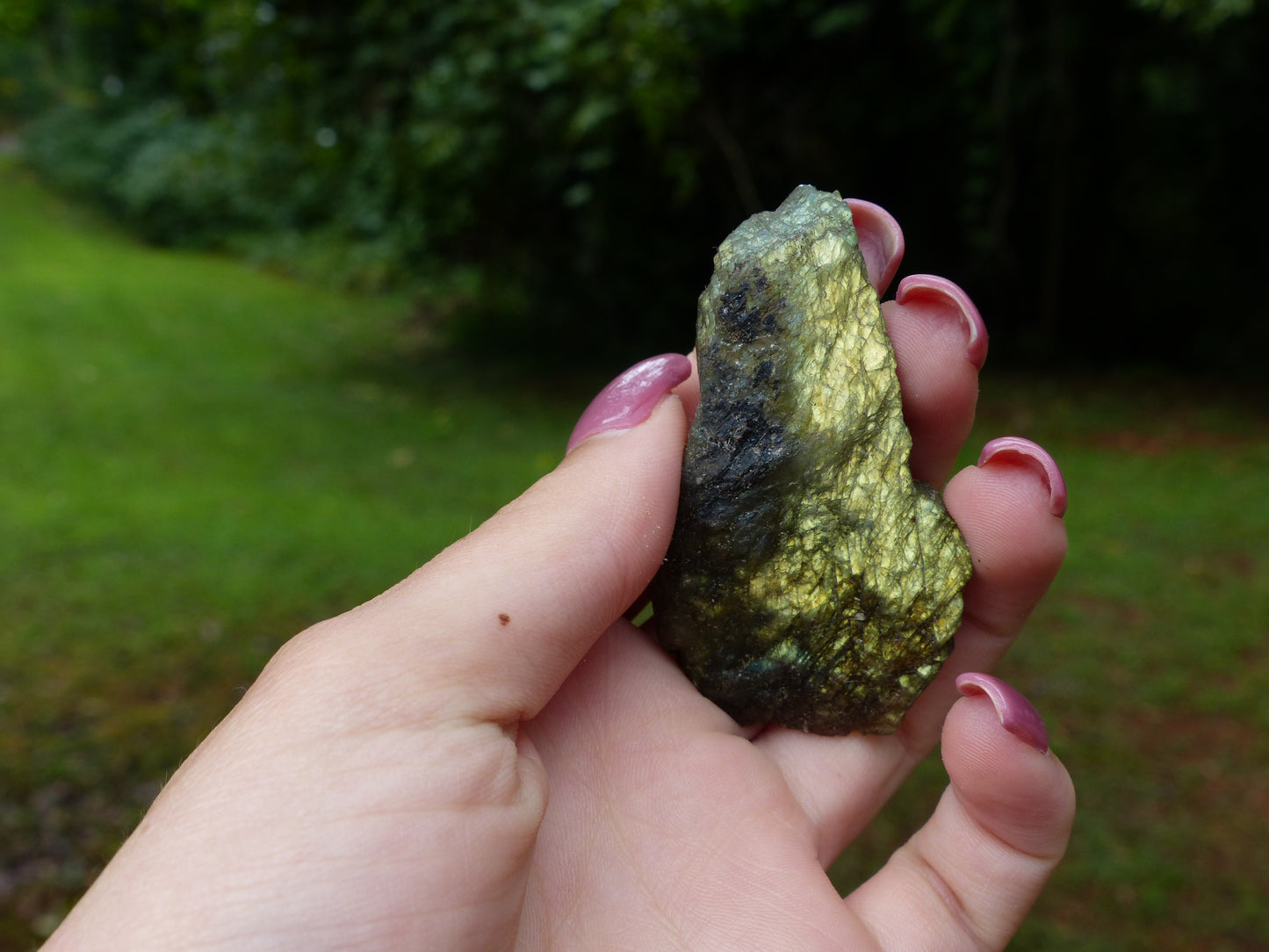 Labradorite Slab, Gold/Green Labradorite (#4)