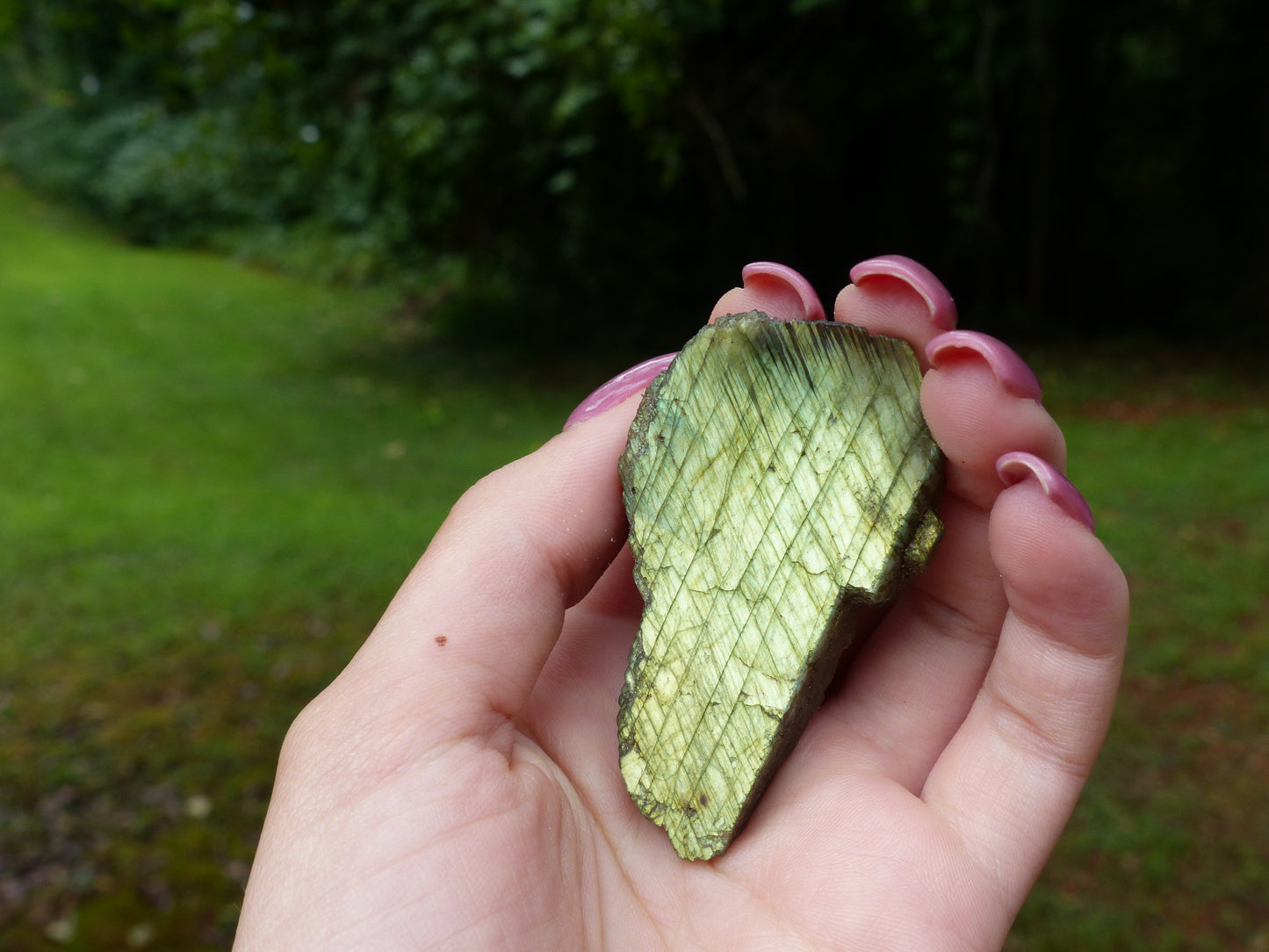 Labradorite Slab, Gold/Green Labradorite (#4)