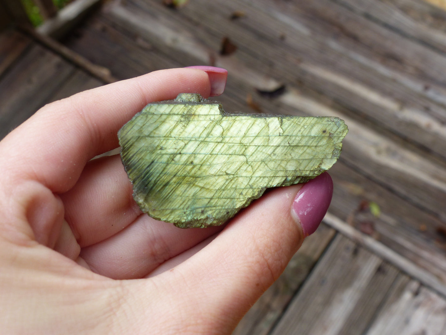 Labradorite Slab, Gold/Green Labradorite (#4)