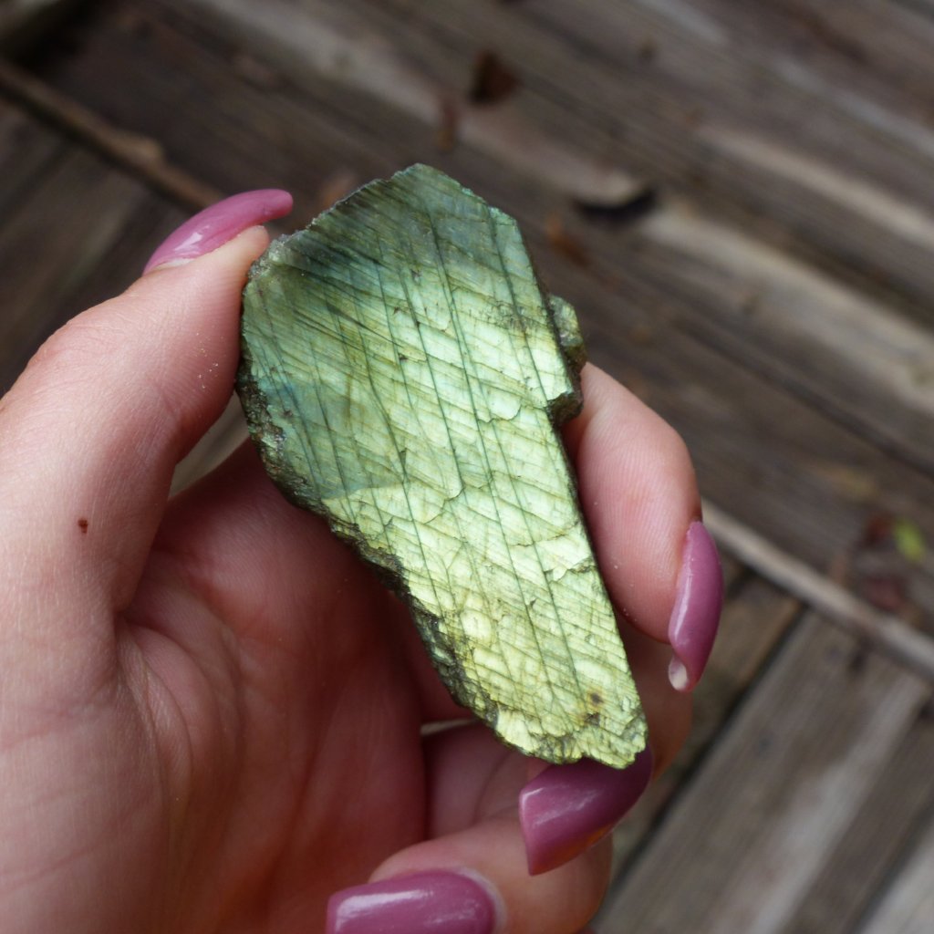 Labradorite Slab, Gold/Green Labradorite (#4)