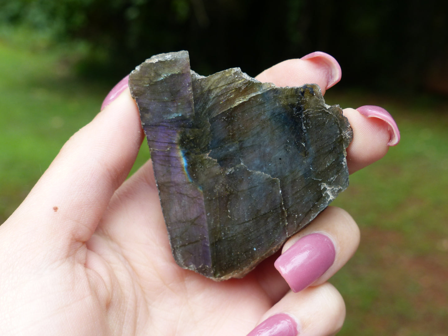 Labradorite Slab, Unique Icy Labradorite (#8)