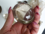 Smoky Quartz Palm Stone (#8)