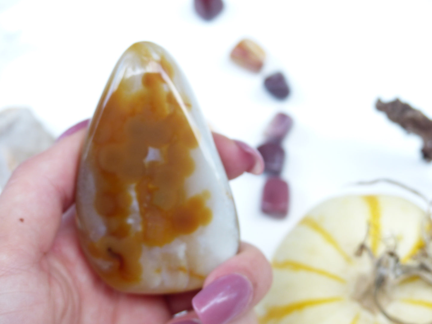 Carnelian Palm Stone (#4)