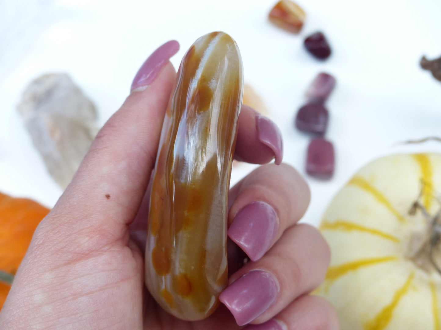Carnelian Palm Stone (#4)