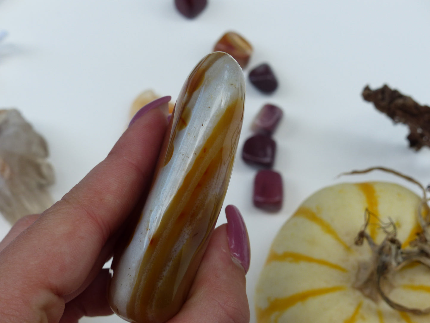 Carnelian Palm Stone (#4)