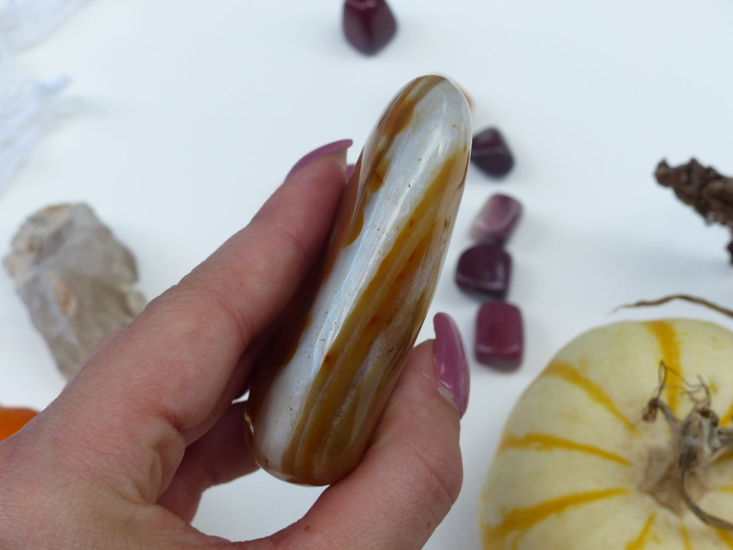 Carnelian Palm Stone (#4)