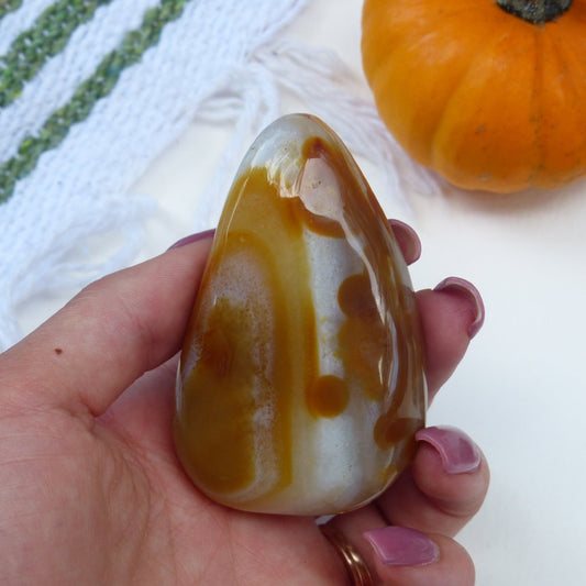 Carnelian Palm Stone (#4)
