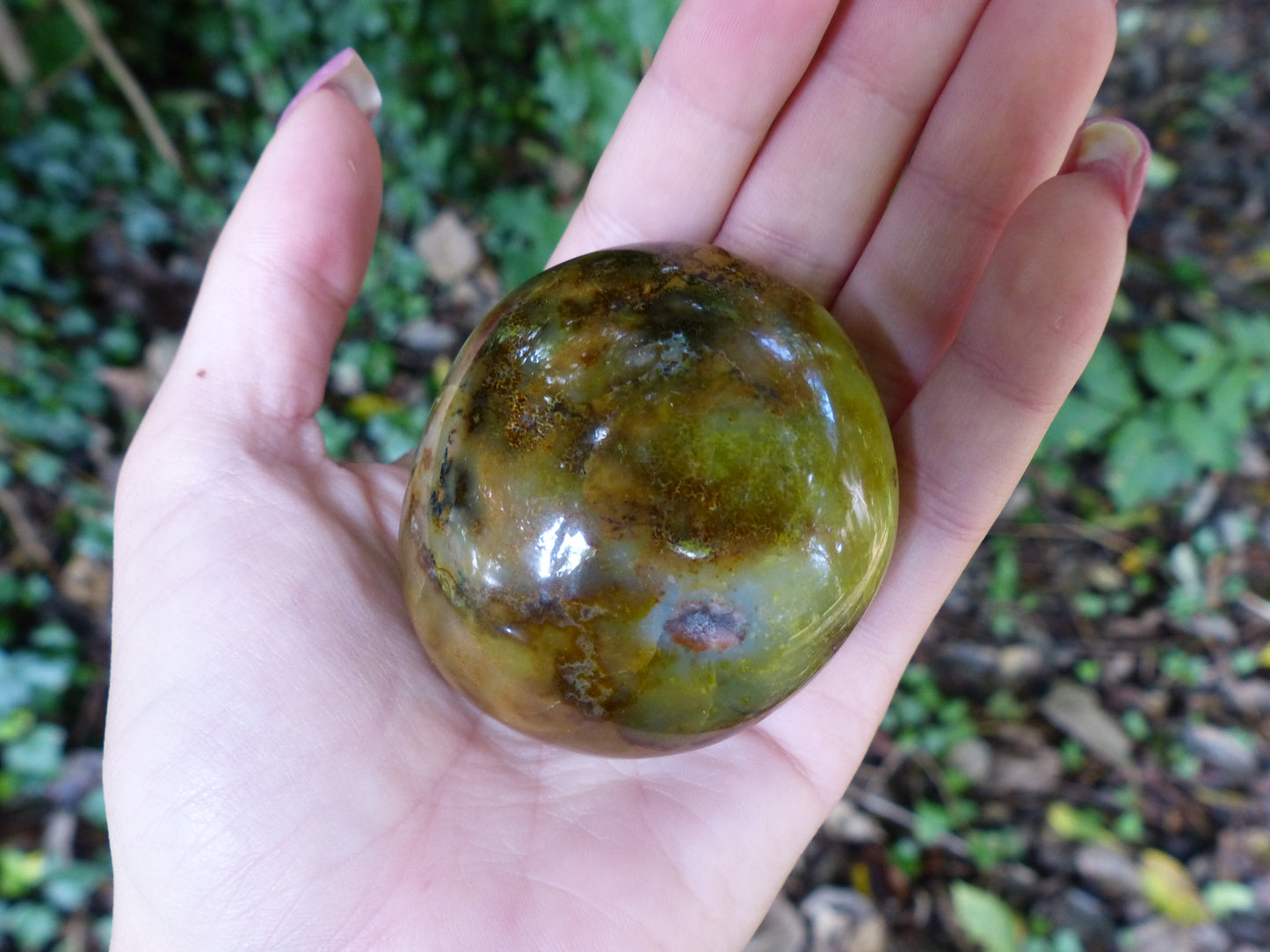 Green Opal Palm Stone (#5)