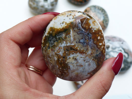 Ocean Jasper Palm Stone (#6)