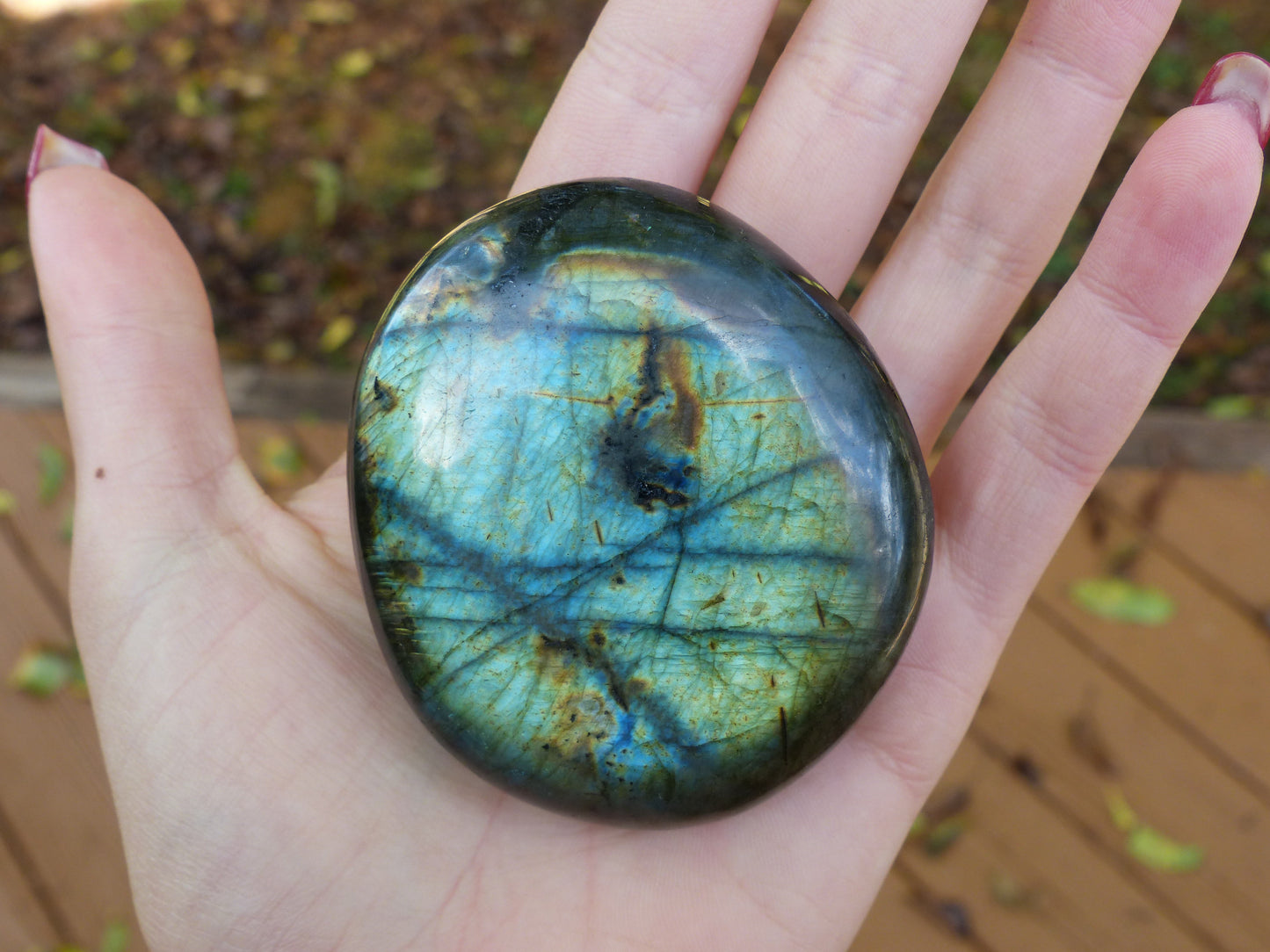 Labradorite Palm Stone (#32)